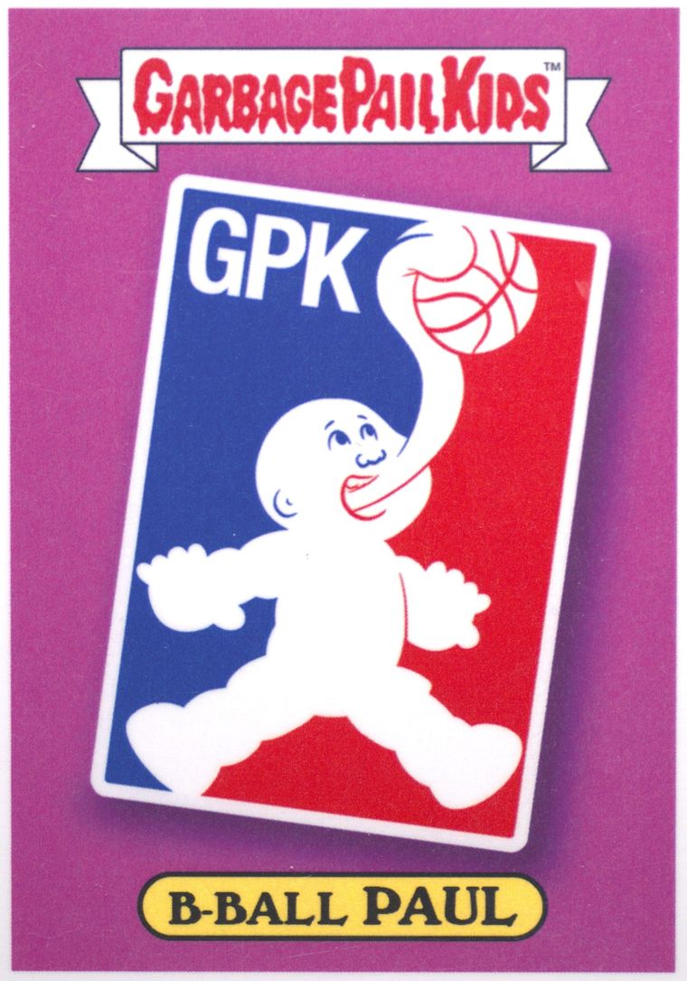 B-Ball Paul Glossy PSA 10 Garbage Pail Kids card front