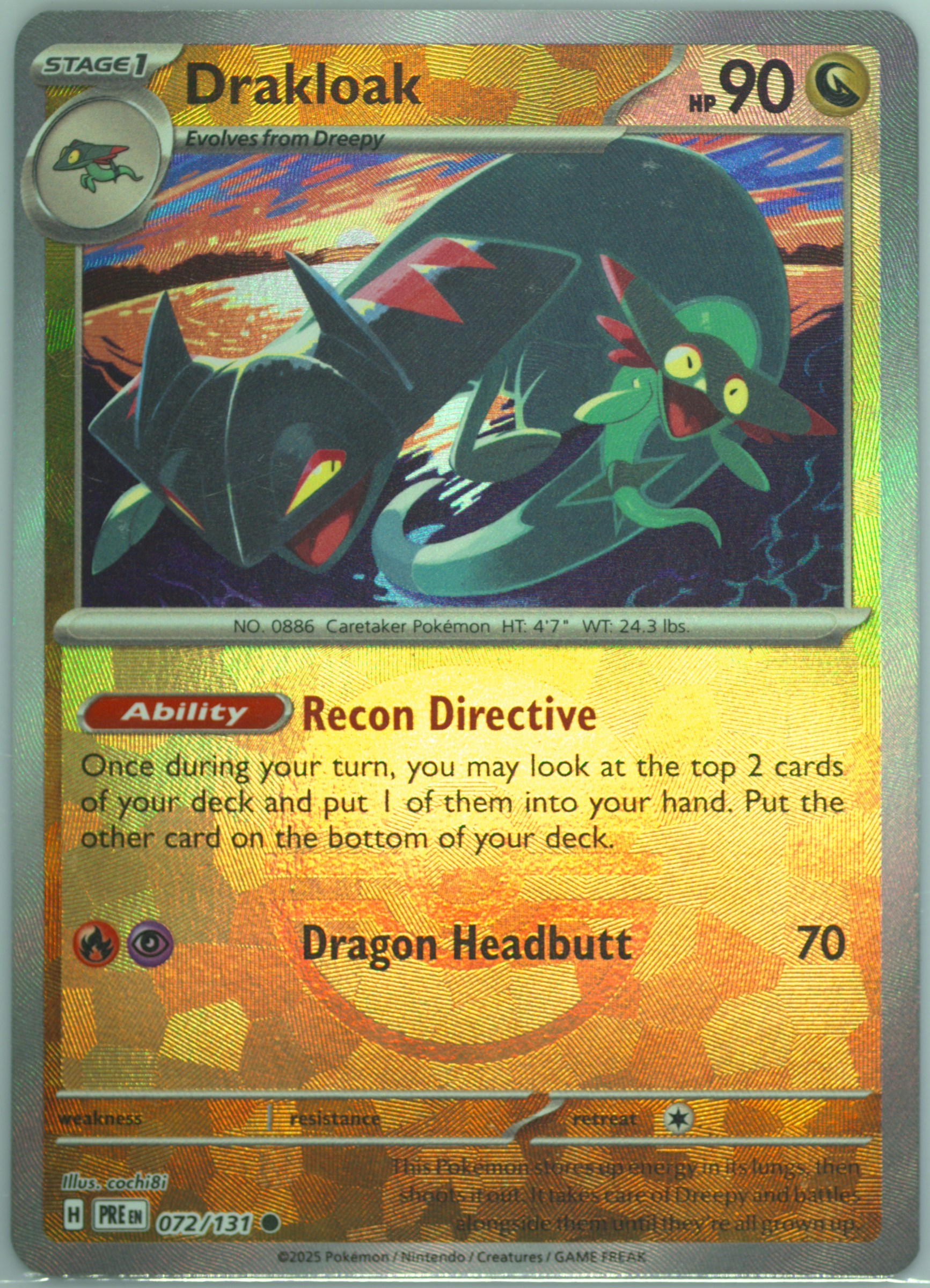 drakloak pokemon card TV10 James (TV10) [Topps TV Animation Edition Series 1 (First Print)] main image 0