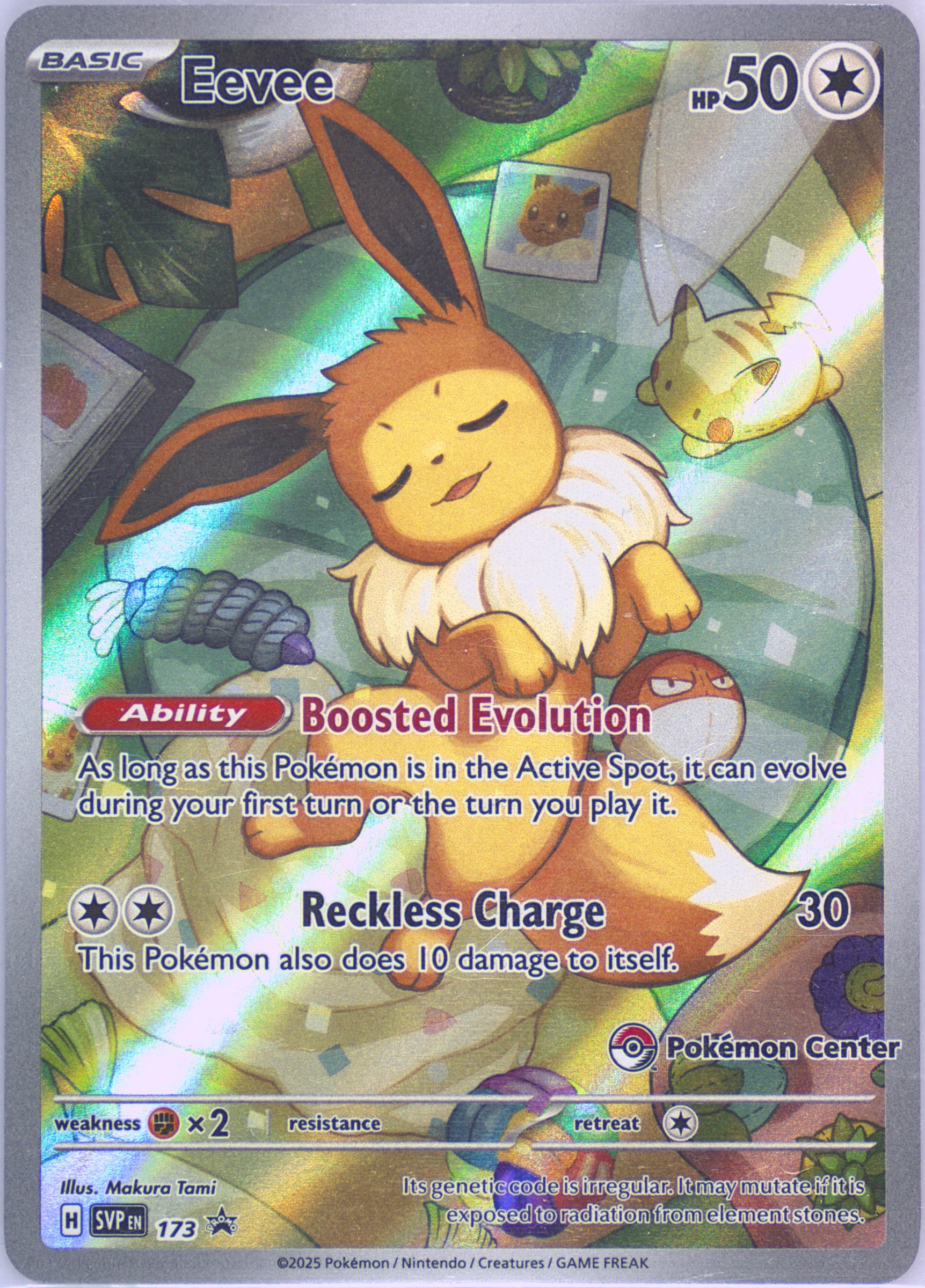 how much is a pack of pokemon cards Eevee - SVP173 - Prismatic Evolutions ETB Promo SEALED