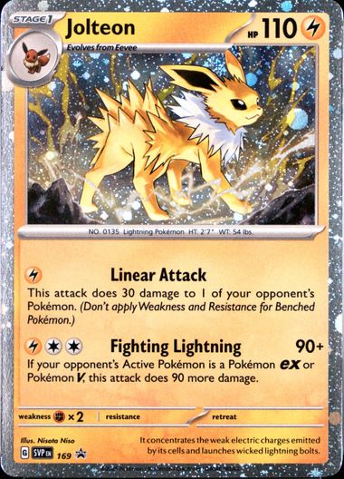 jolteon pokemon card worth Jolteon - SWSH094 Holo Rare Promo