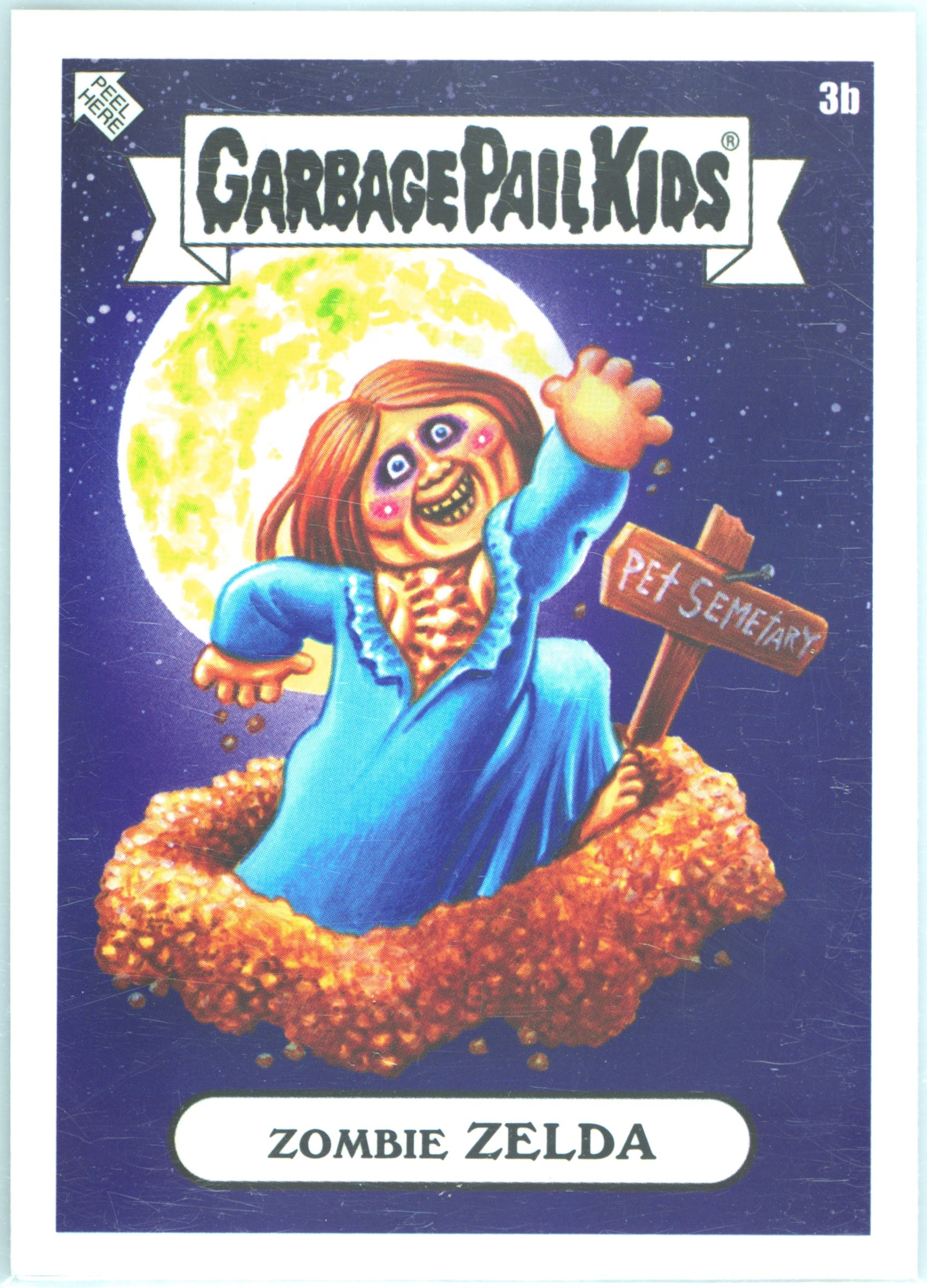 2024 Topps Garbage Pail Kids Oh The Horror-Ible #3b Zombie Zelda front