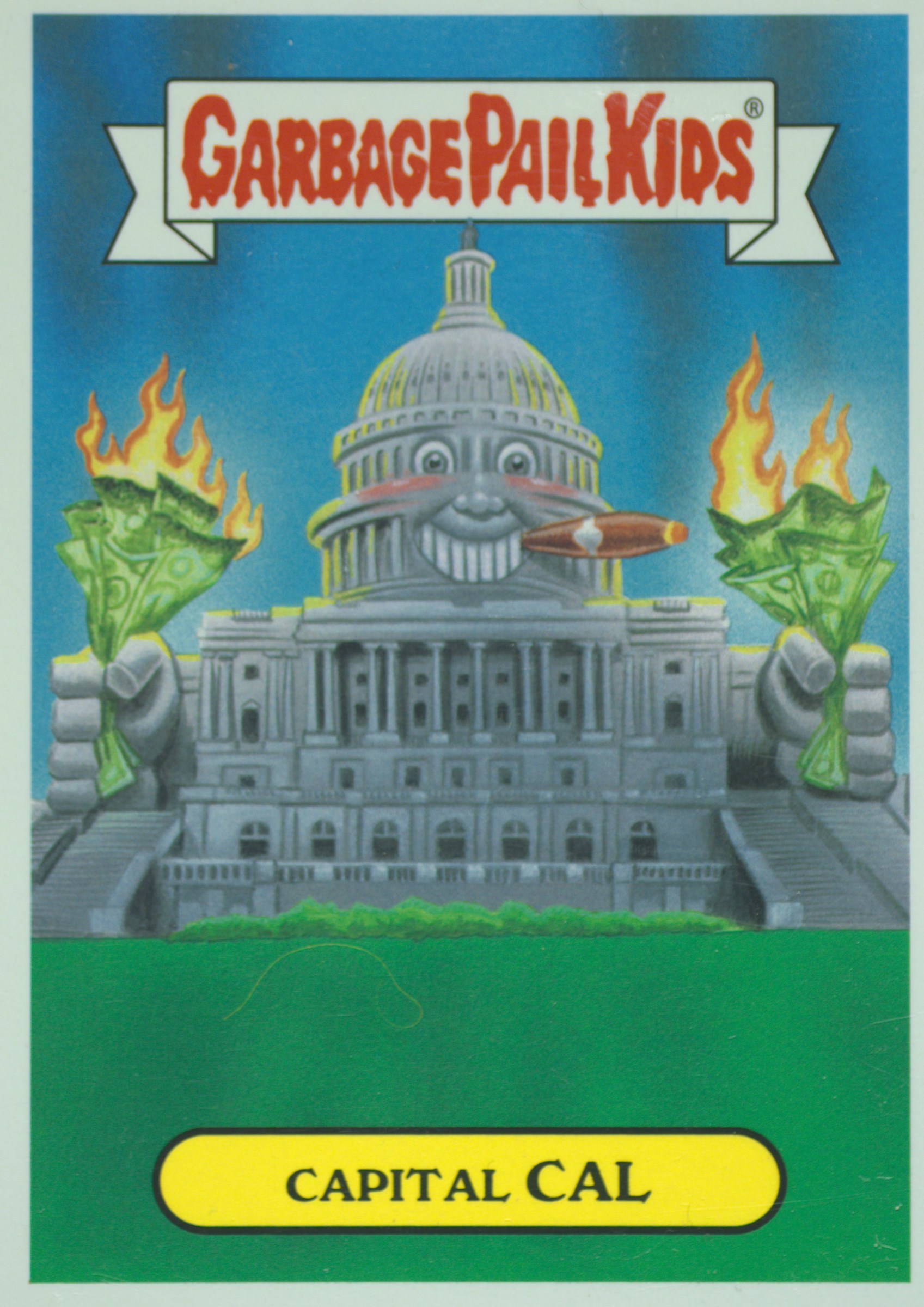 2016 Topps Garbage Pail Kids American As Apple Pie #13a Capital Cal front