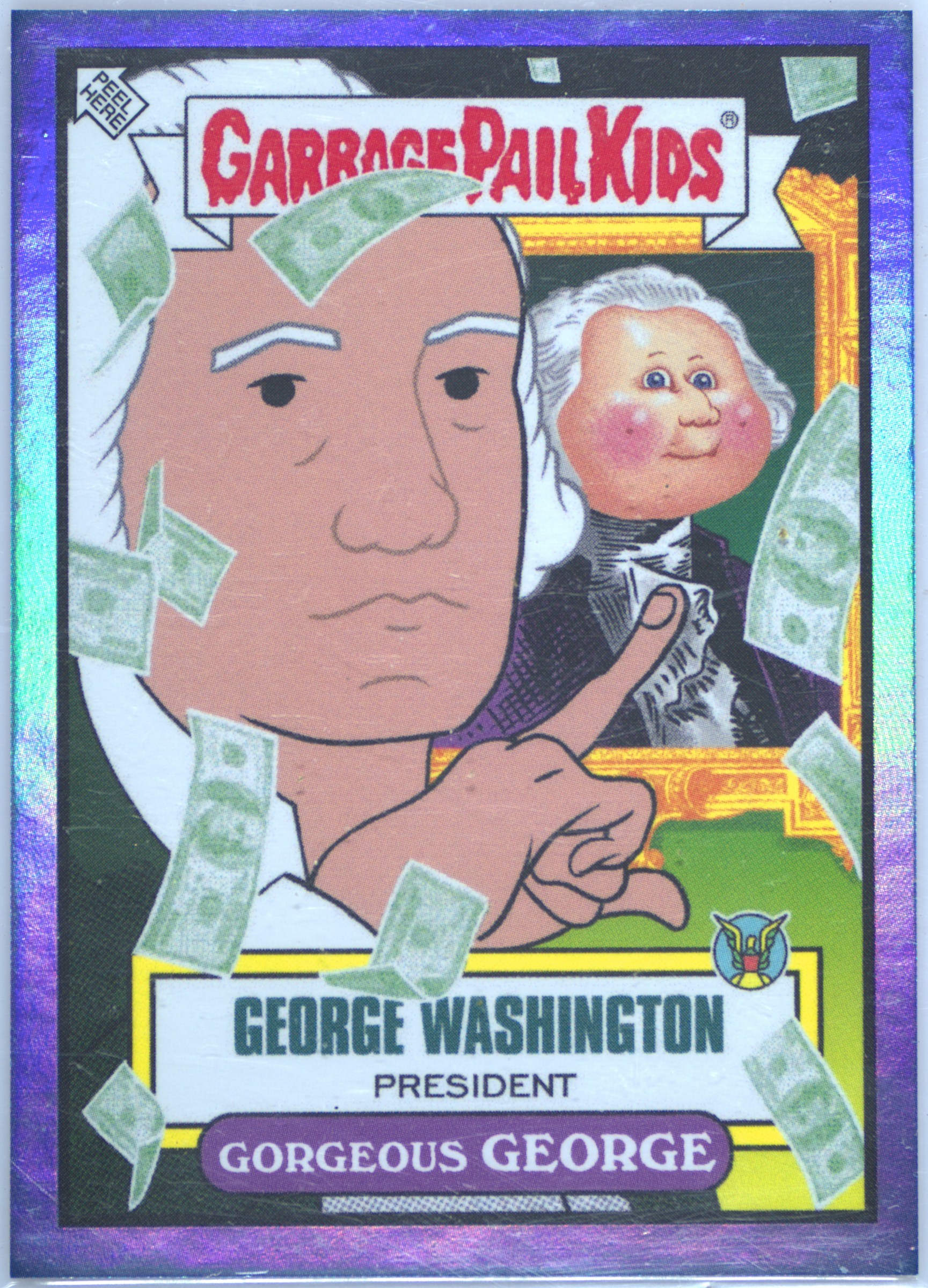 2023 Topps X Ermsy Entertainment Blend Look 'N See Blue #20A Gorgeous George front