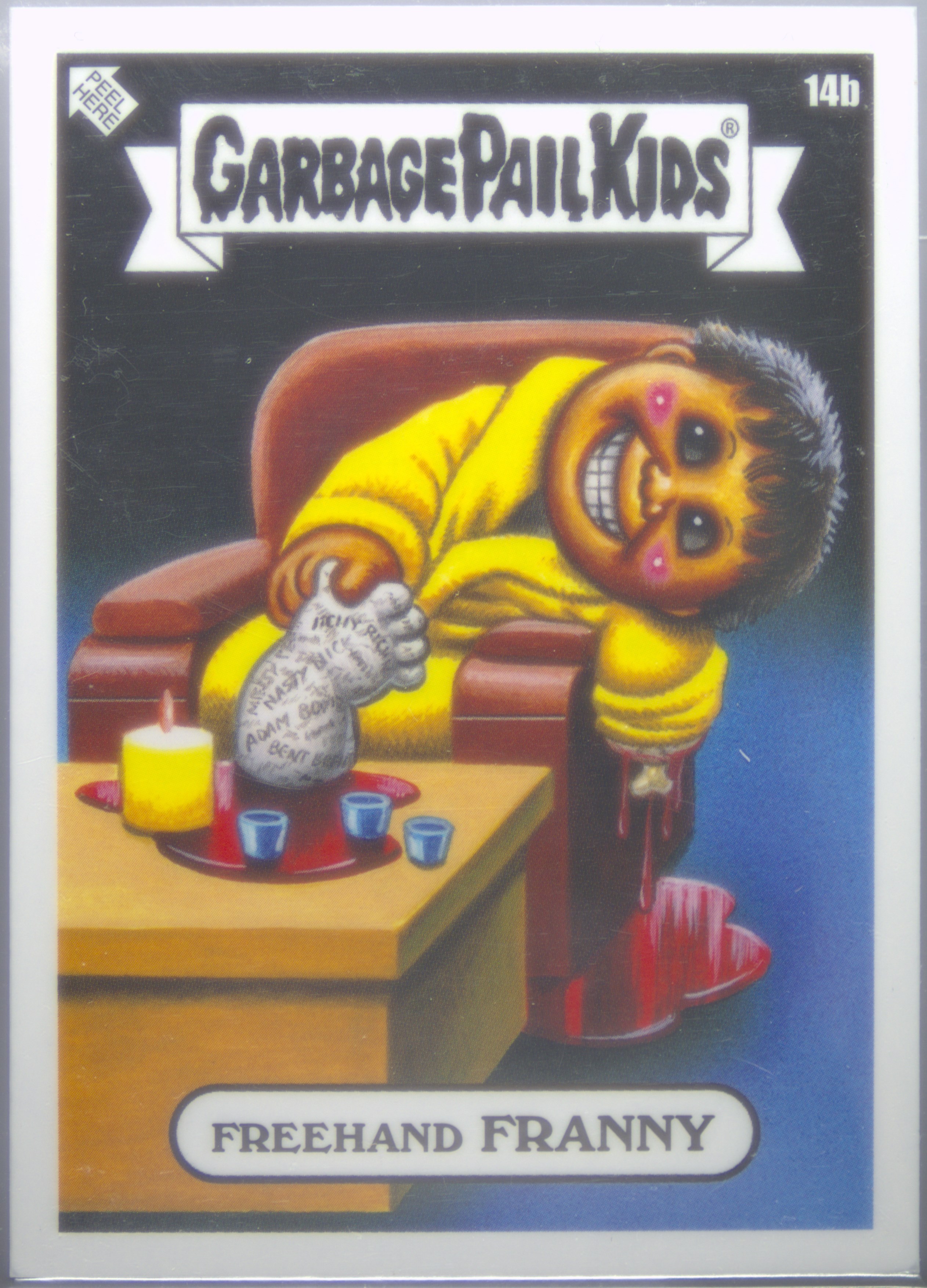 2024 Topps Garbage Pail Kids Oh The Horror-Ible #14b Freehand Franny front