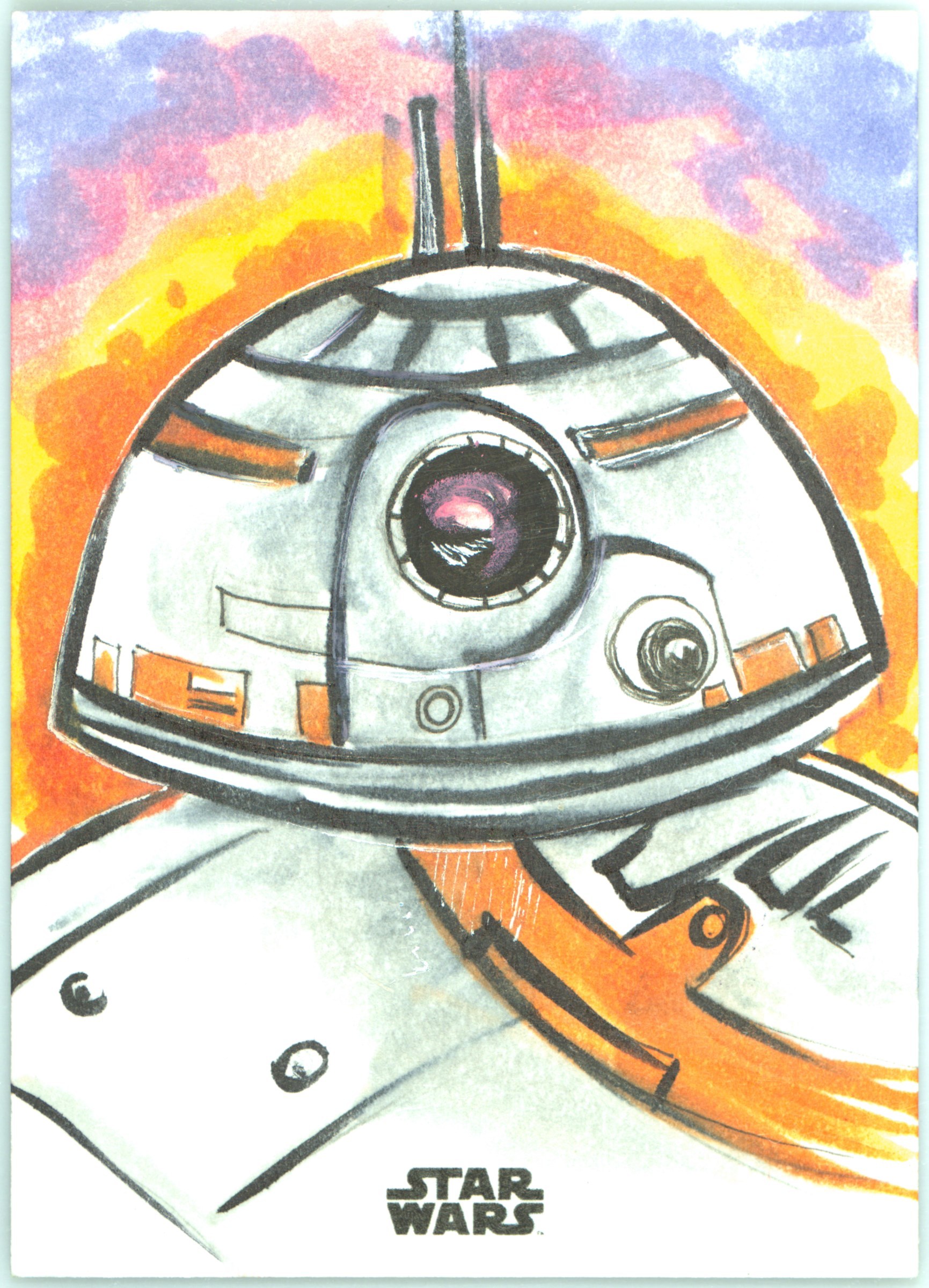 Topps - スケッチカード  Topps Finest Star Wars BB-8 Auction Prices Realized Non-Sport Cards 2018 Topps Finest