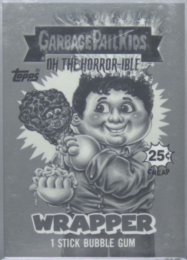 2024 Topps Garbage Pail Kids Oh The Horror-Ible Black & White #29 Wrapper front