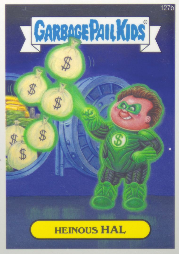 2013 Topps 2013 Garbage Pail Kids Series 2 #127b Heinous Hal front