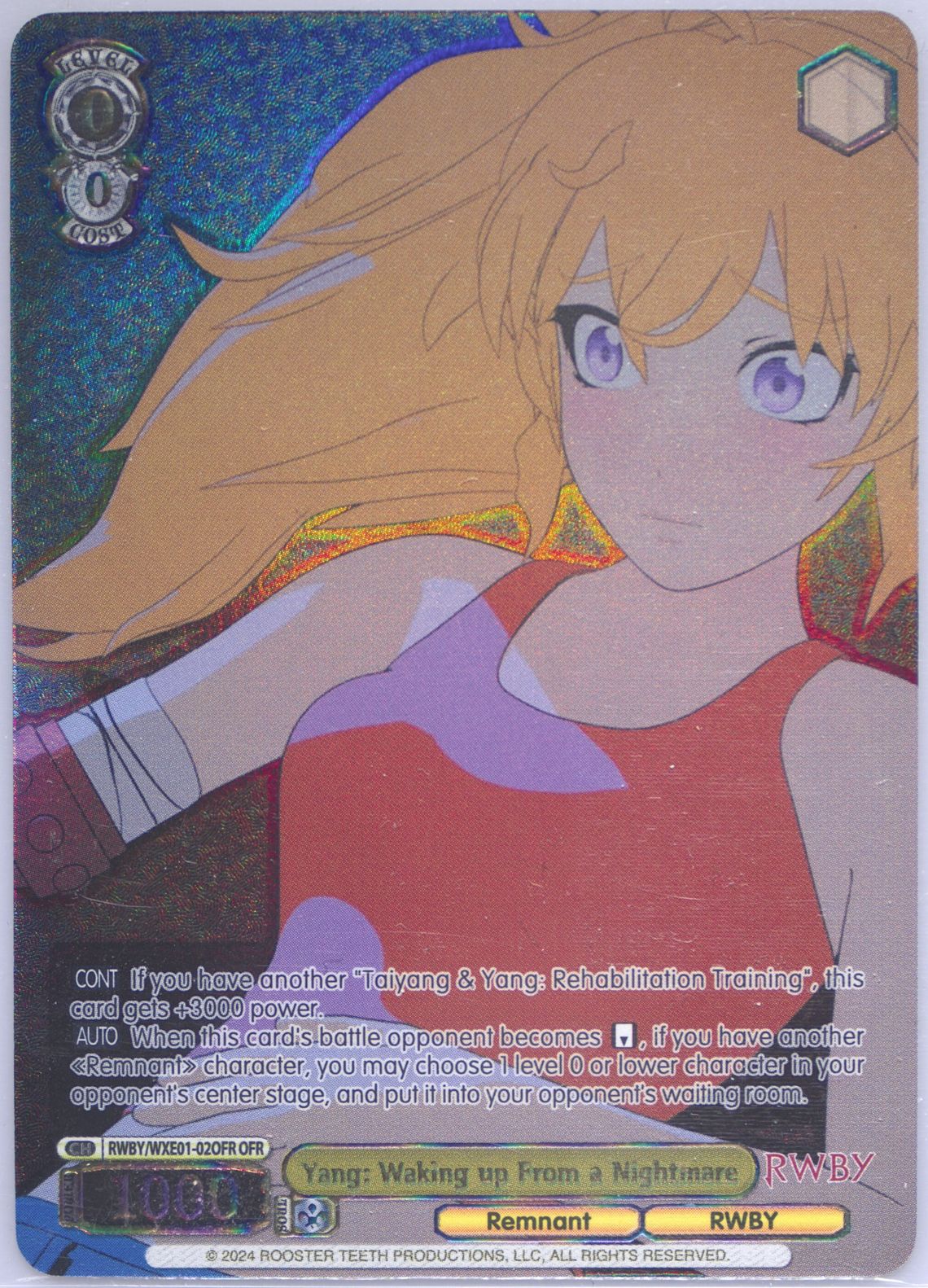 RWBY 海外 ヴァイス プレミアムブースター サイン SP ノーラ Auction Prices Realized Tcg Cards 2024 Weiss Schwarz Rwby