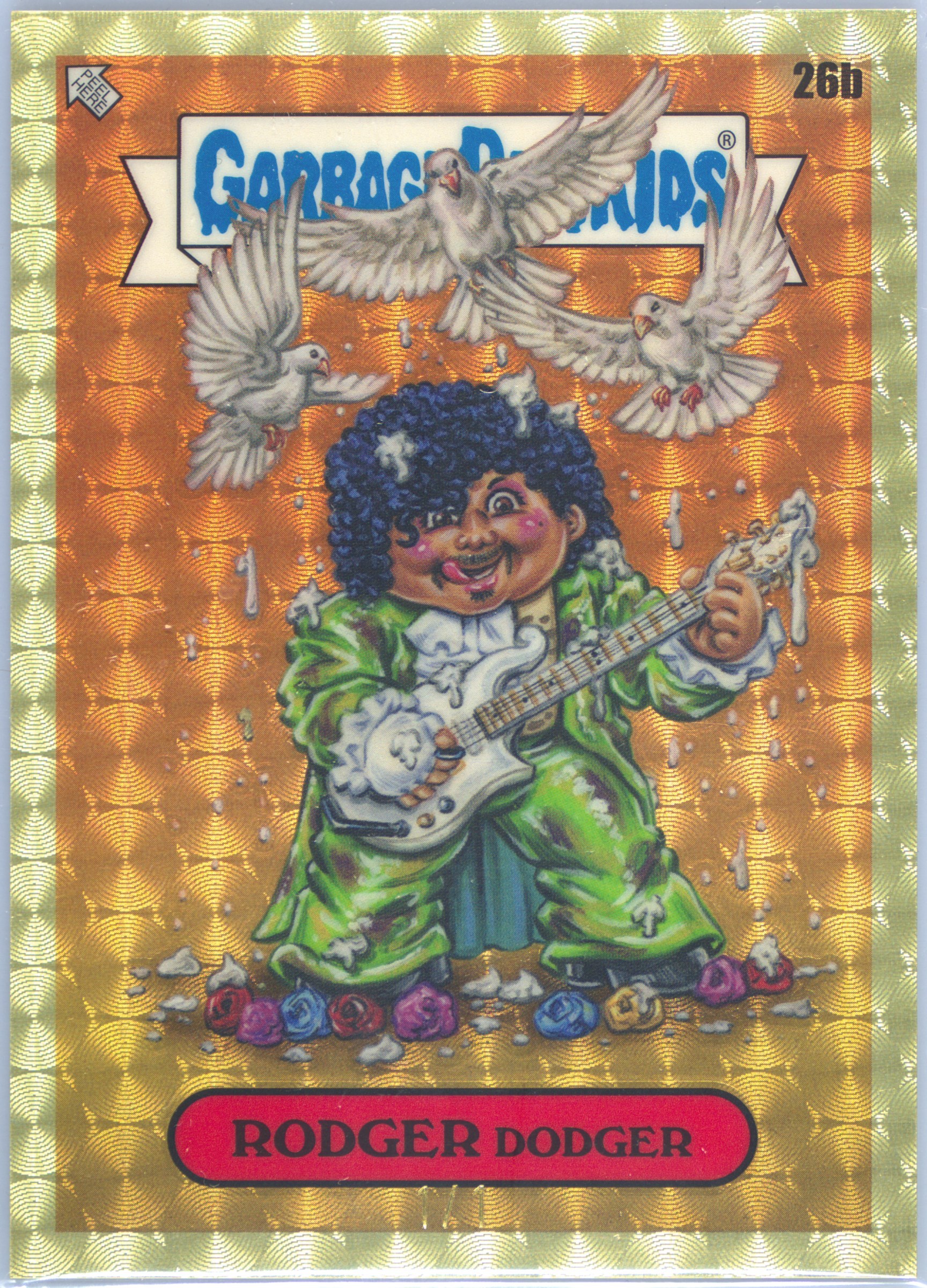 2024 Topps Chrome Garbage Pail Kids Original Series 7 Garbage Pail Music Awards Rodger Dodger — Superfractor 1/1 PSA 10