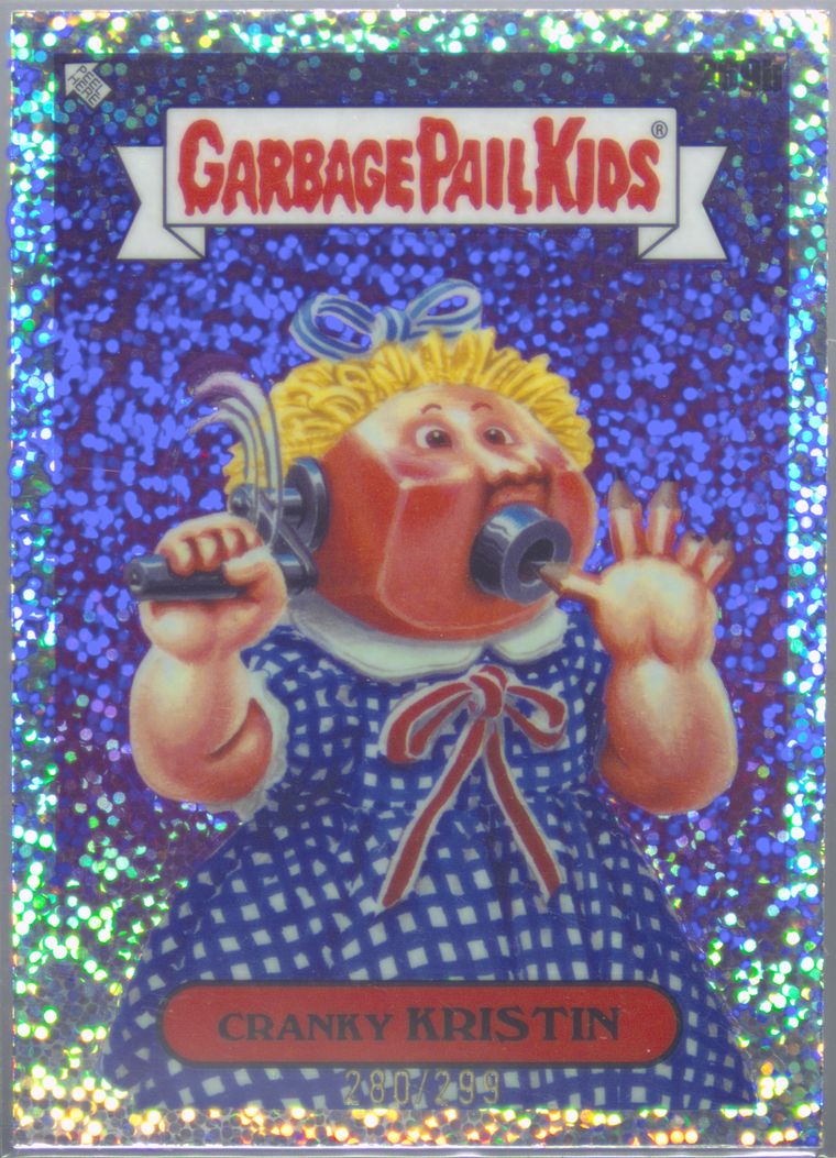 2024 Topps Chrome Garbage Pail Kids Original Series 7 Refractor #269b Cranky Kristin front
