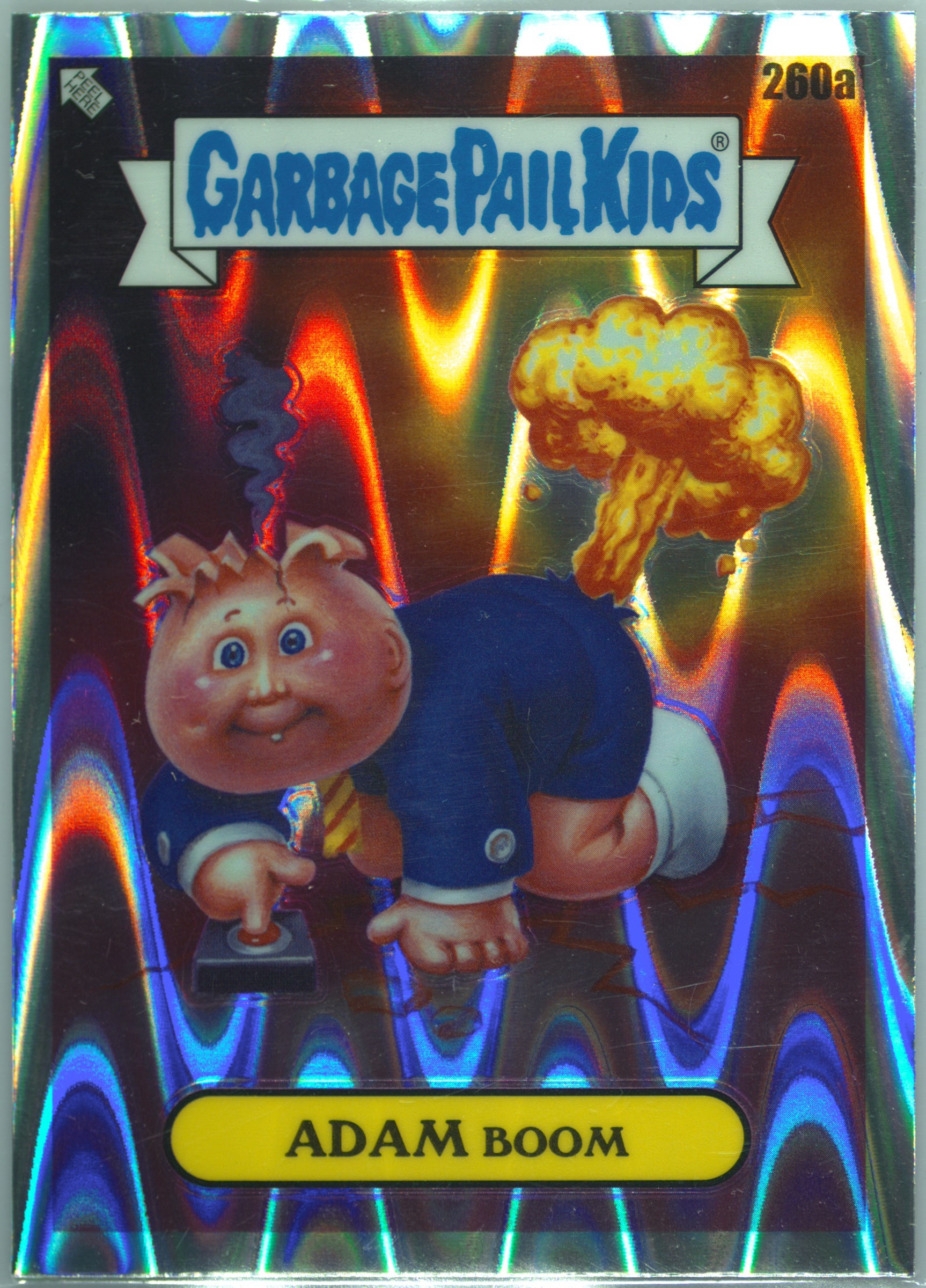 2024 Topps Chrome Garbage Pail Kids Original Series 7 Drool Raywave #260a Adam Boom front
