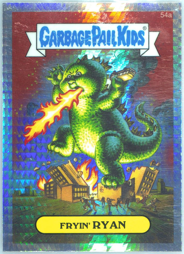 2014 Topps Garbage Pail Kids Chrome Series 2 Prizm Refractor #54a Fryin' Ryan front