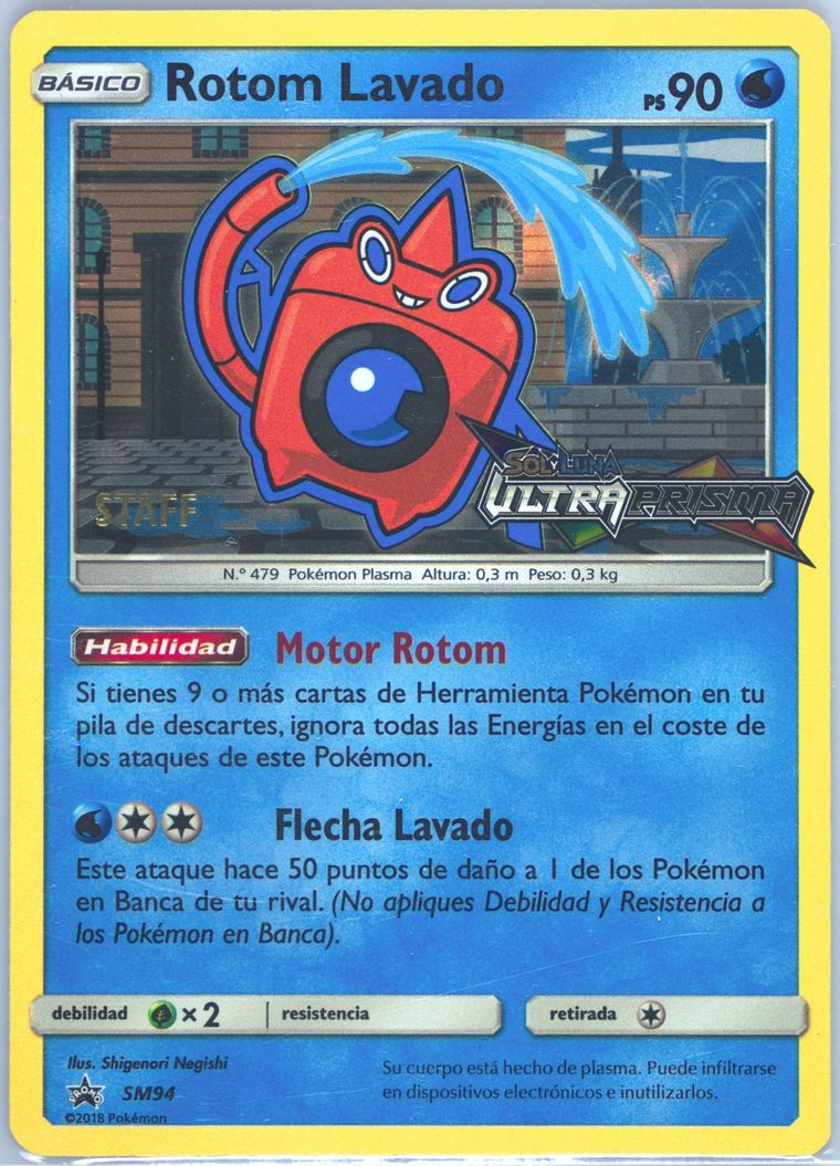 Rotom Lavado-Holo - Sm Promos