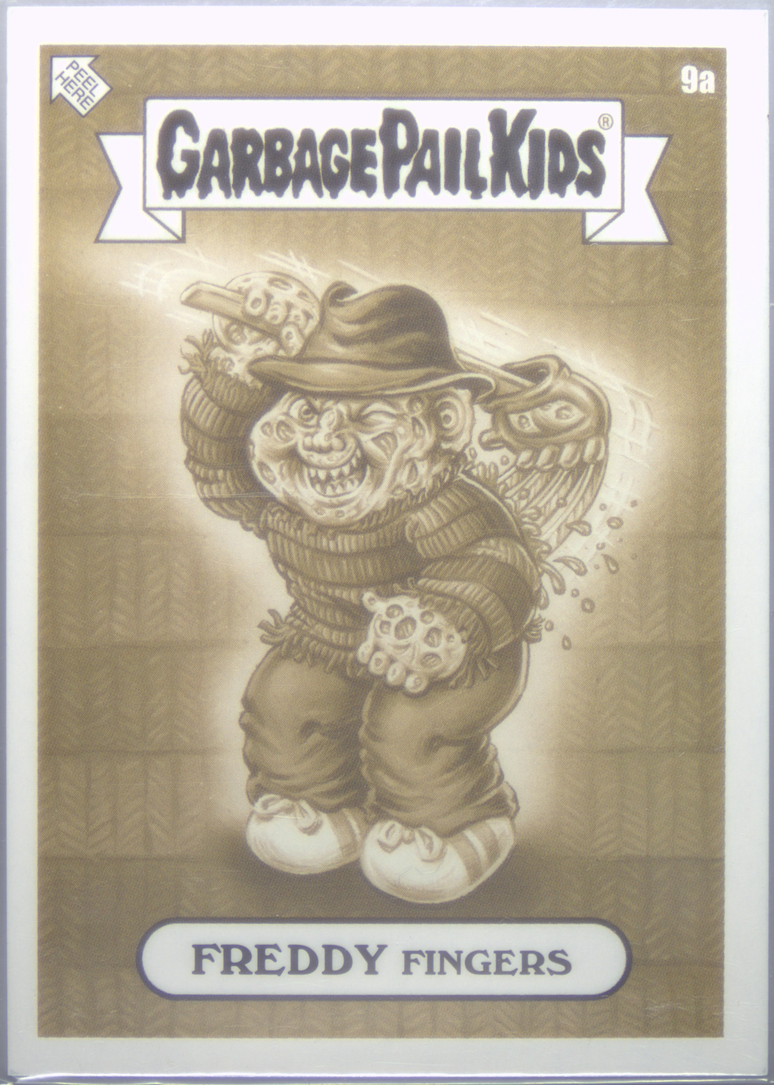 2023 Topps Garbage Pail Kids Oh The Horrible Sepia #9a Freddy Fingers front