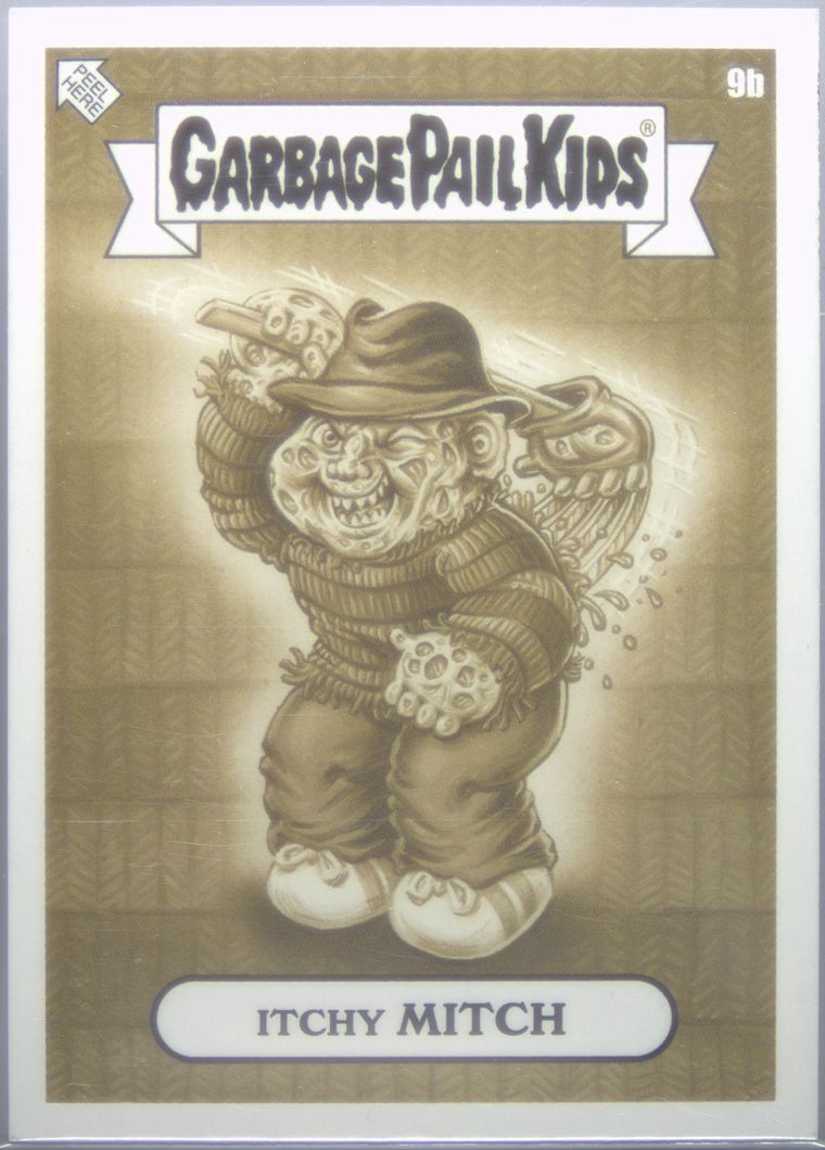 2023 Topps Garbage Pail Kids Oh The Horrible Sepia #9b Itchy Mitch front