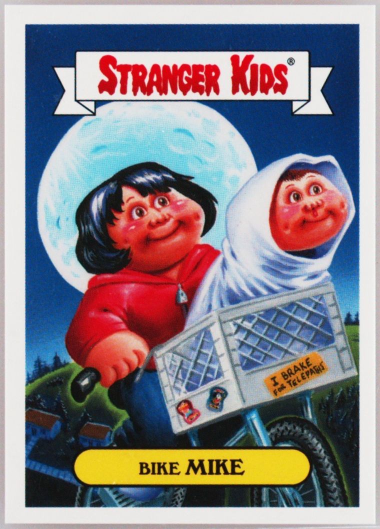2018 Topps Garbage Pail Kids Stranger Kids Sticker #2b Bike Mike front