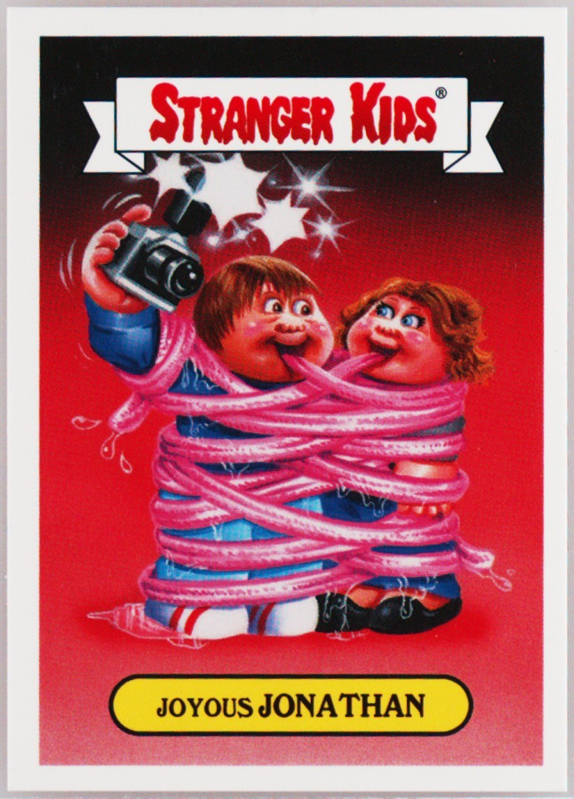 2018 Topps Garbage Pail Kids Stranger Kids Sticker #14a Joyous Jonathan front