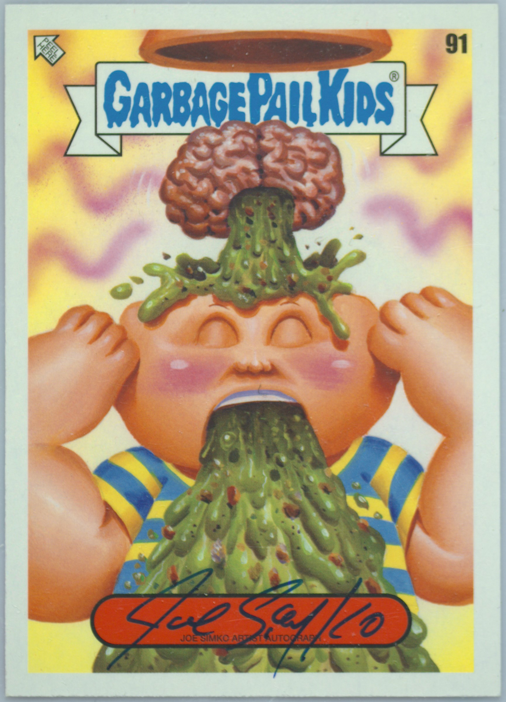2023 Topps Garbage Pail Kids Intergoolactic Mayhem Artist Autographs #91 Joe Simko front