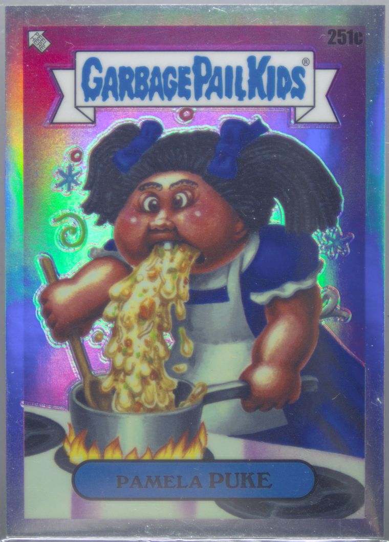 2024 Topps Chrome Garbage Pail Kids Original Series 7 #251c Pamela Puke front