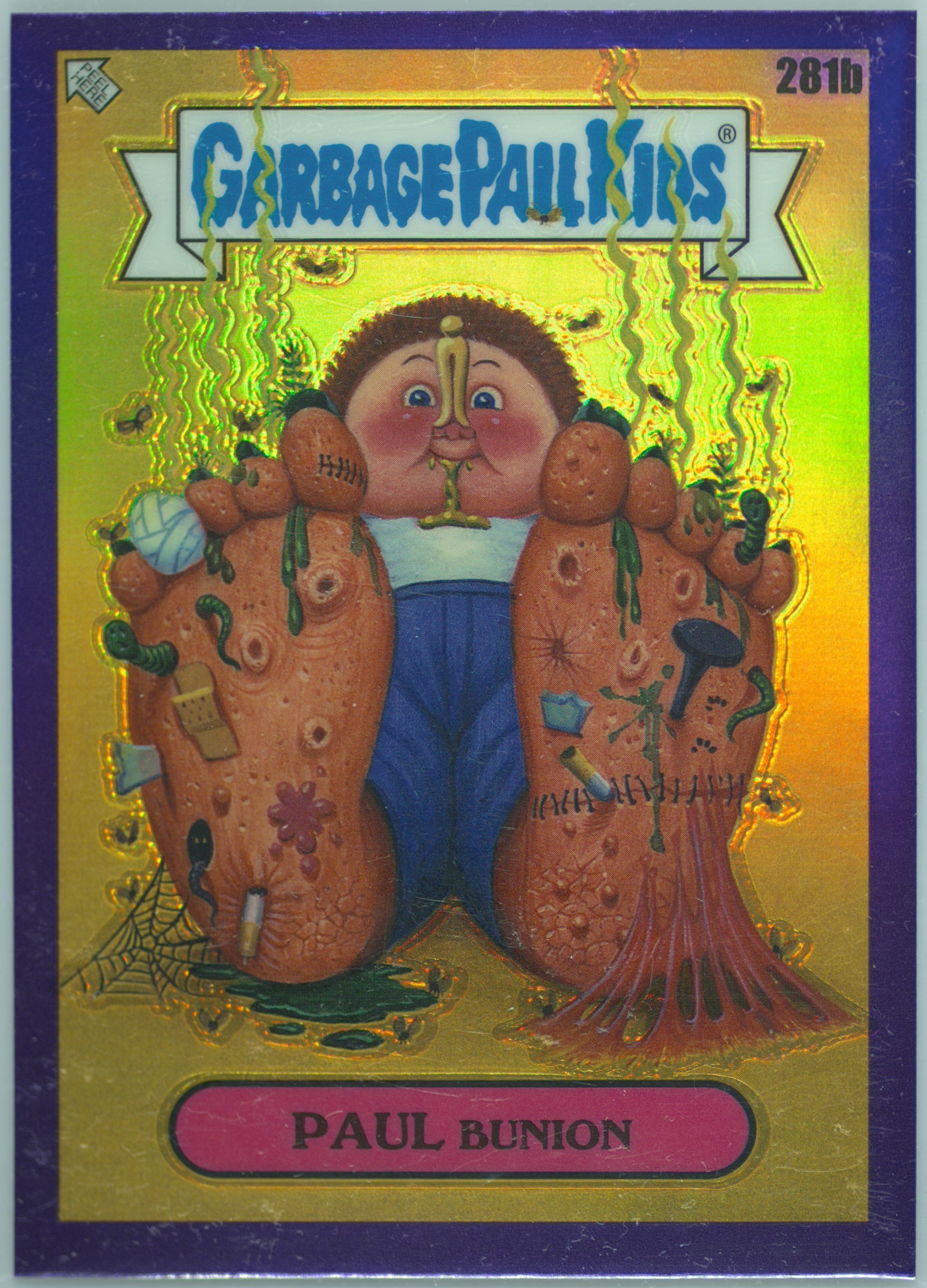 2024 Topps Chrome Garbage Pail Kids Original Series 7 #281b Paul Bunion front