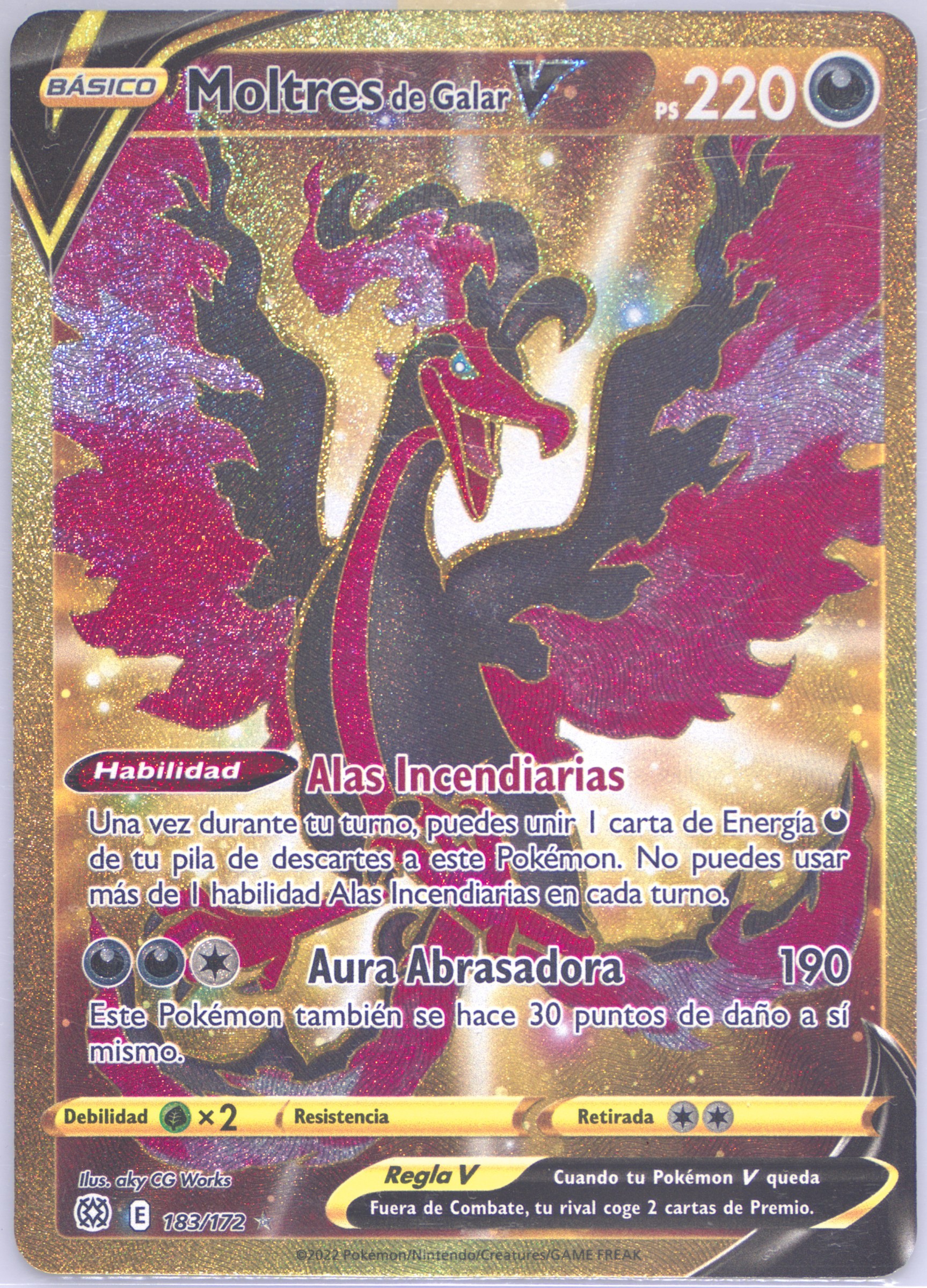 moltres v pokemon card 2022 Pokémon Brilliant Stars Galarian Moltres V 183/172 CGC 9 Mint –  Oblivion Collectibles main image 0