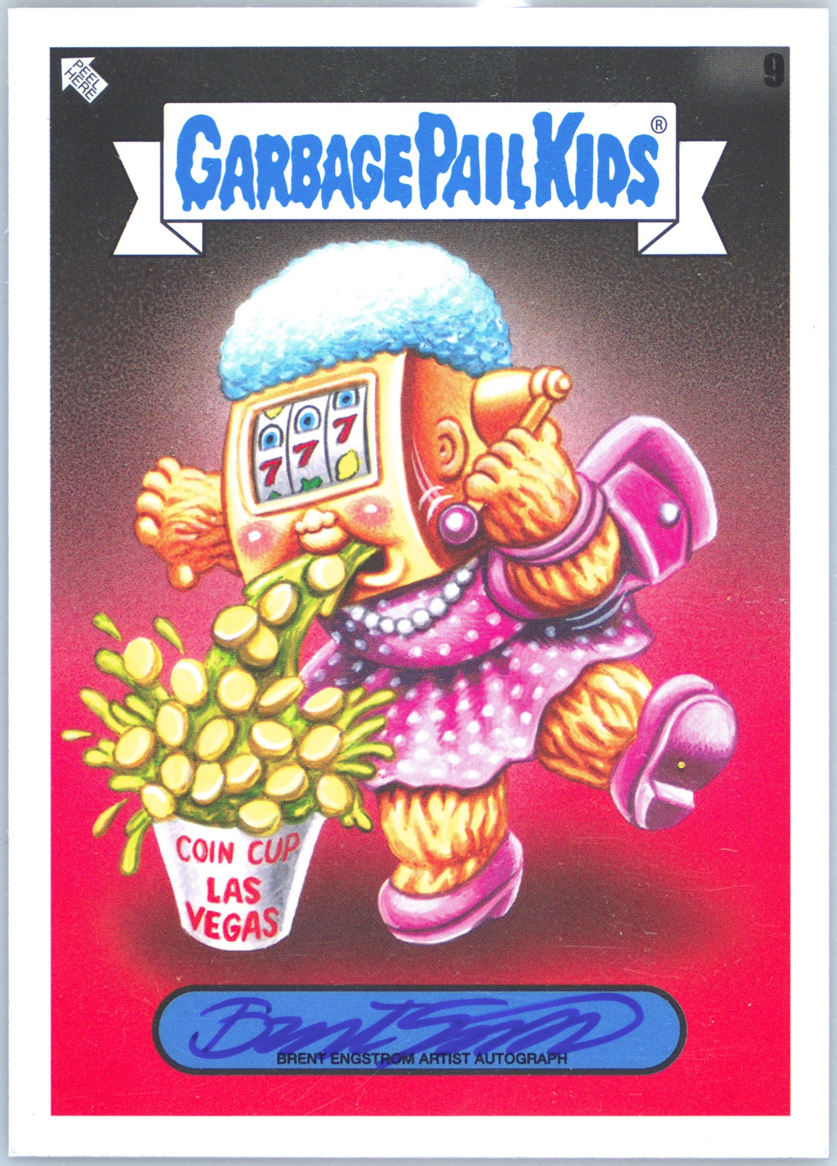 2023 Topps Garbage Pail Kids Go On Vacation Artist Autograph #9 Brent Engstrom front