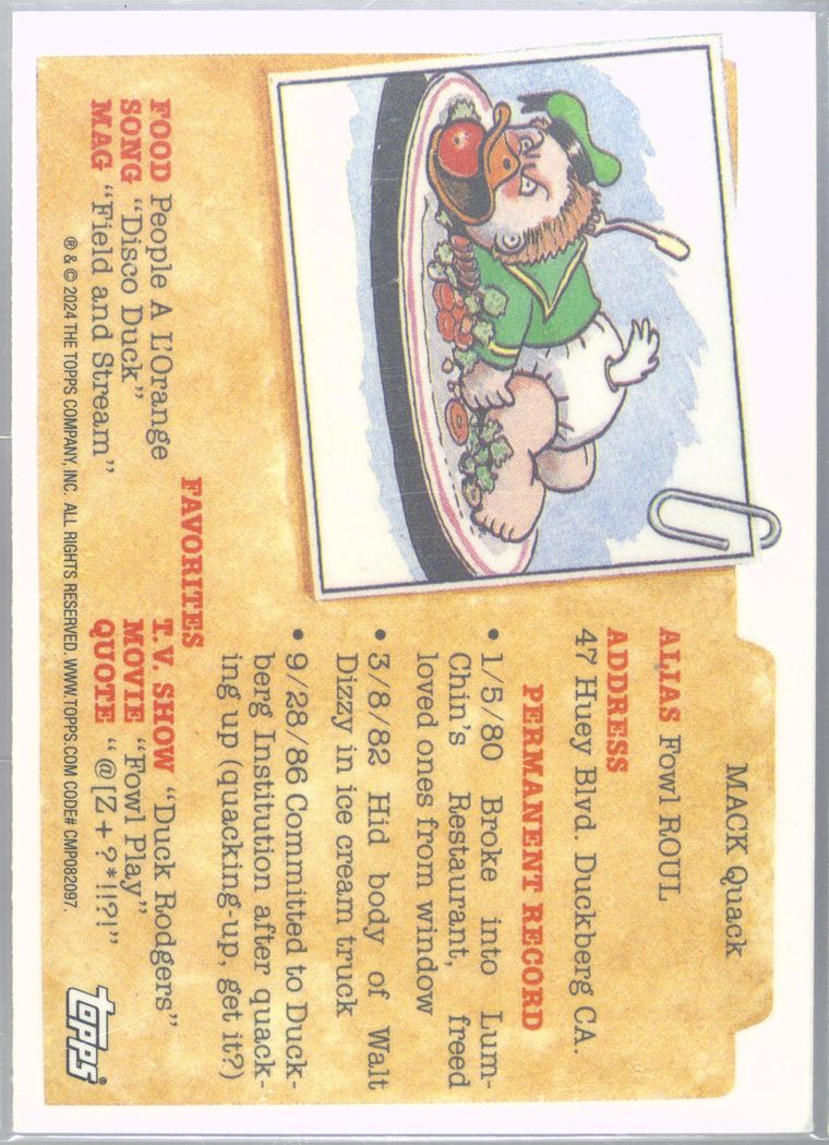 2024 Topps Chrome Garbage Pail Kids Original Series 7 Drool Raywave #256b Monte Carlo front