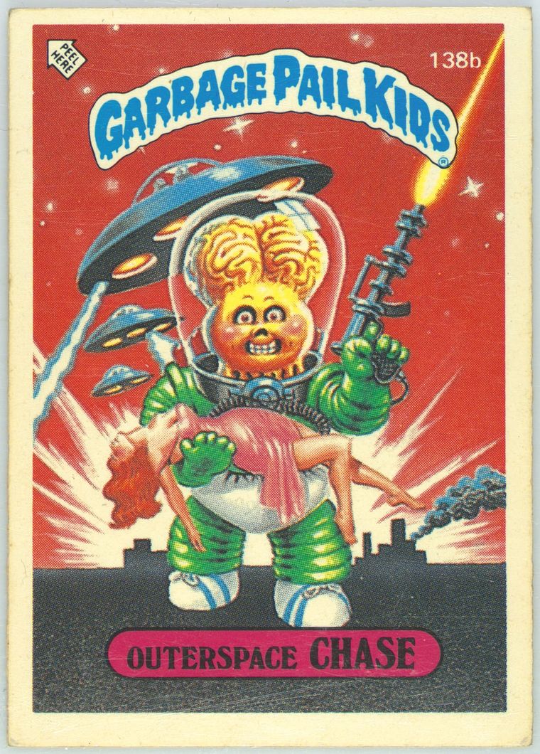 Outerspace Chase #138B PSA 10 Garbage Pail Kids card front