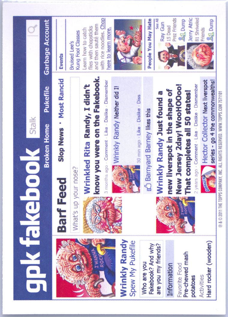 2011 Topps Garbage Pail Kids Flashback Series 3-Stickers Green #52a Upset Tommy front