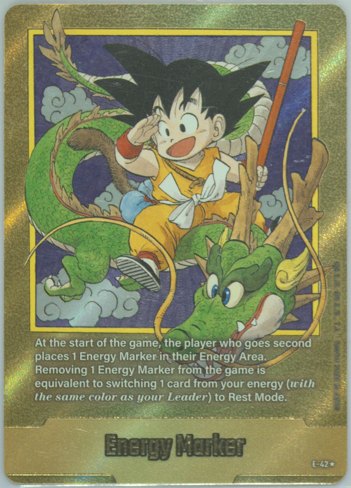 ドラゴンボール　エナジーマーカー　金　2巻 フュージョンワールド 金 エナジーマーカー 1巻 E-42 英語版