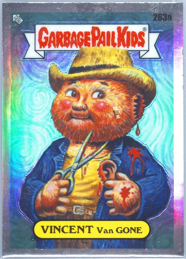 2024 Topps Garbage Pail Kids Chrome Refractor #263a Vincent Van Gogh front