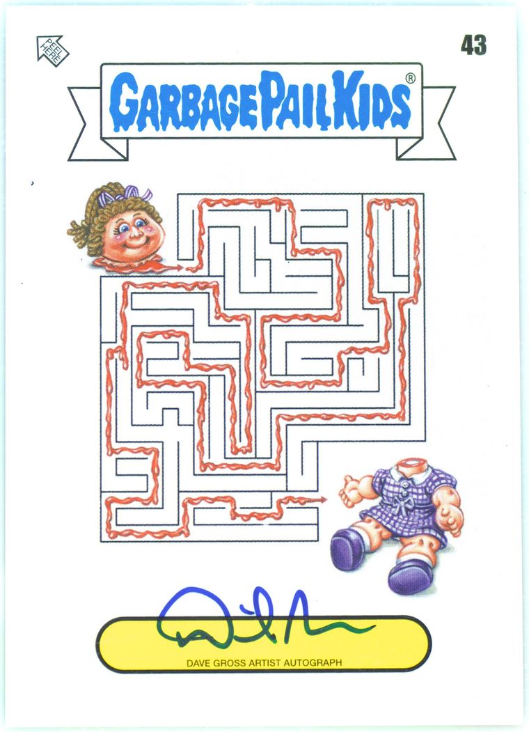2024 Topps Garbage Pail Kids: Kids At Play Artist Autograph #43 Dave Gross front