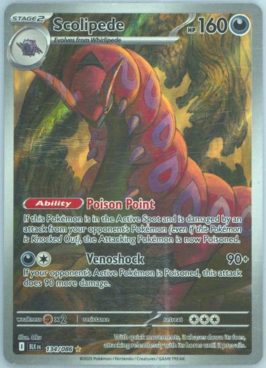 pokemon scolipede card Spec Details
