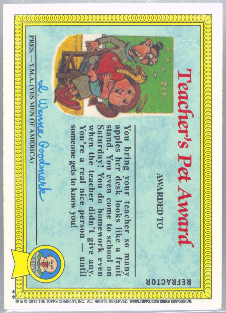 2013 Topps Garbage Pail Kids Chrome Series 1 Xfractor #28b Meltin' Melissa front
