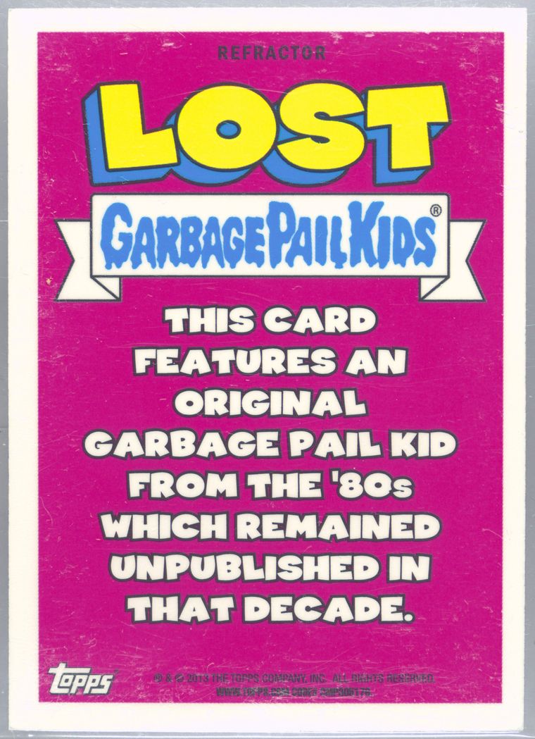 2013 Topps Garbage Pail Kids Chrome Series 1 Xfractor #L1B Formaldehyde Fred front