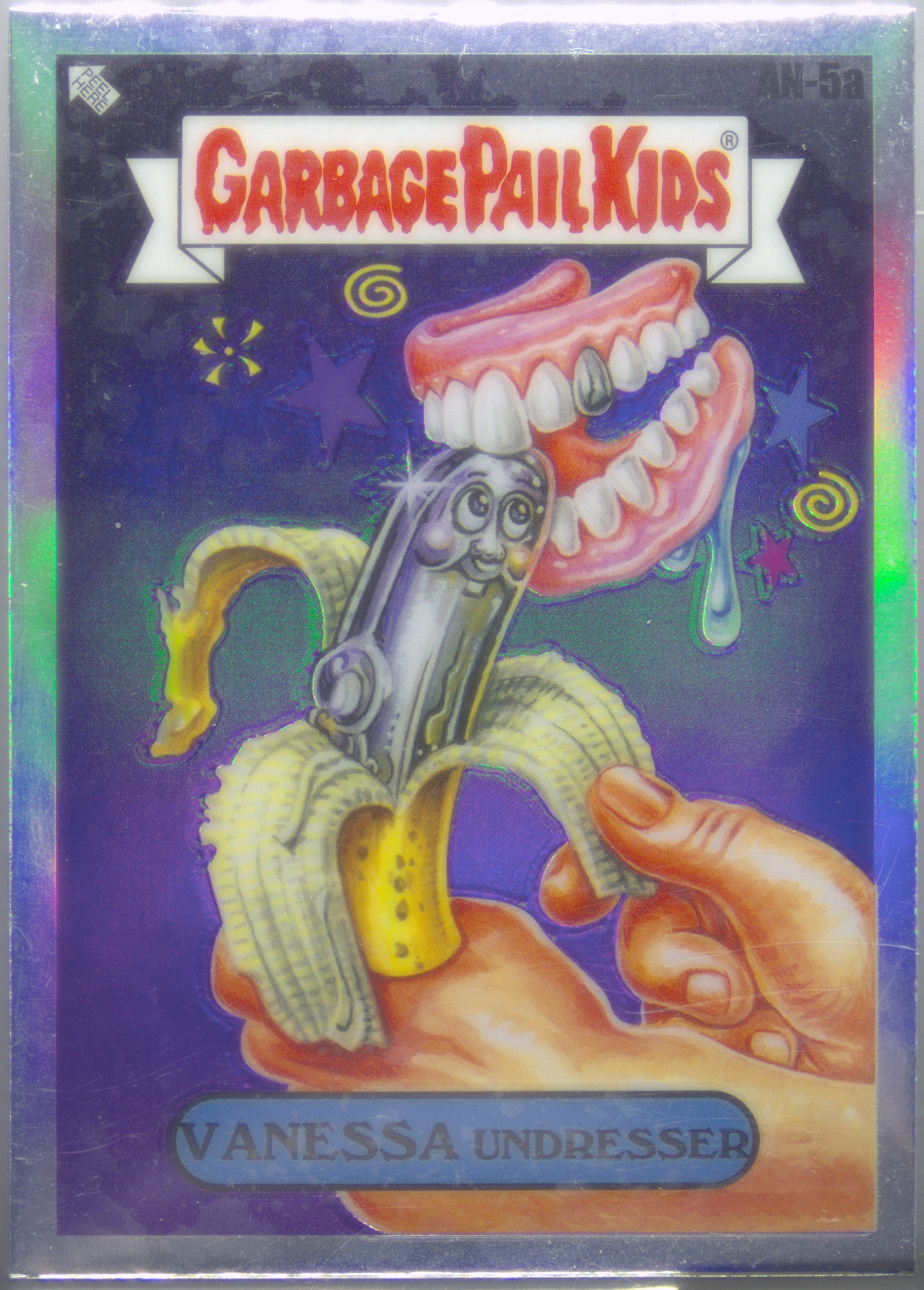 2024 Topps Chrome Garbage Pail Kids Original Series 7 Refractor #AN5a Vanessa Undresser front