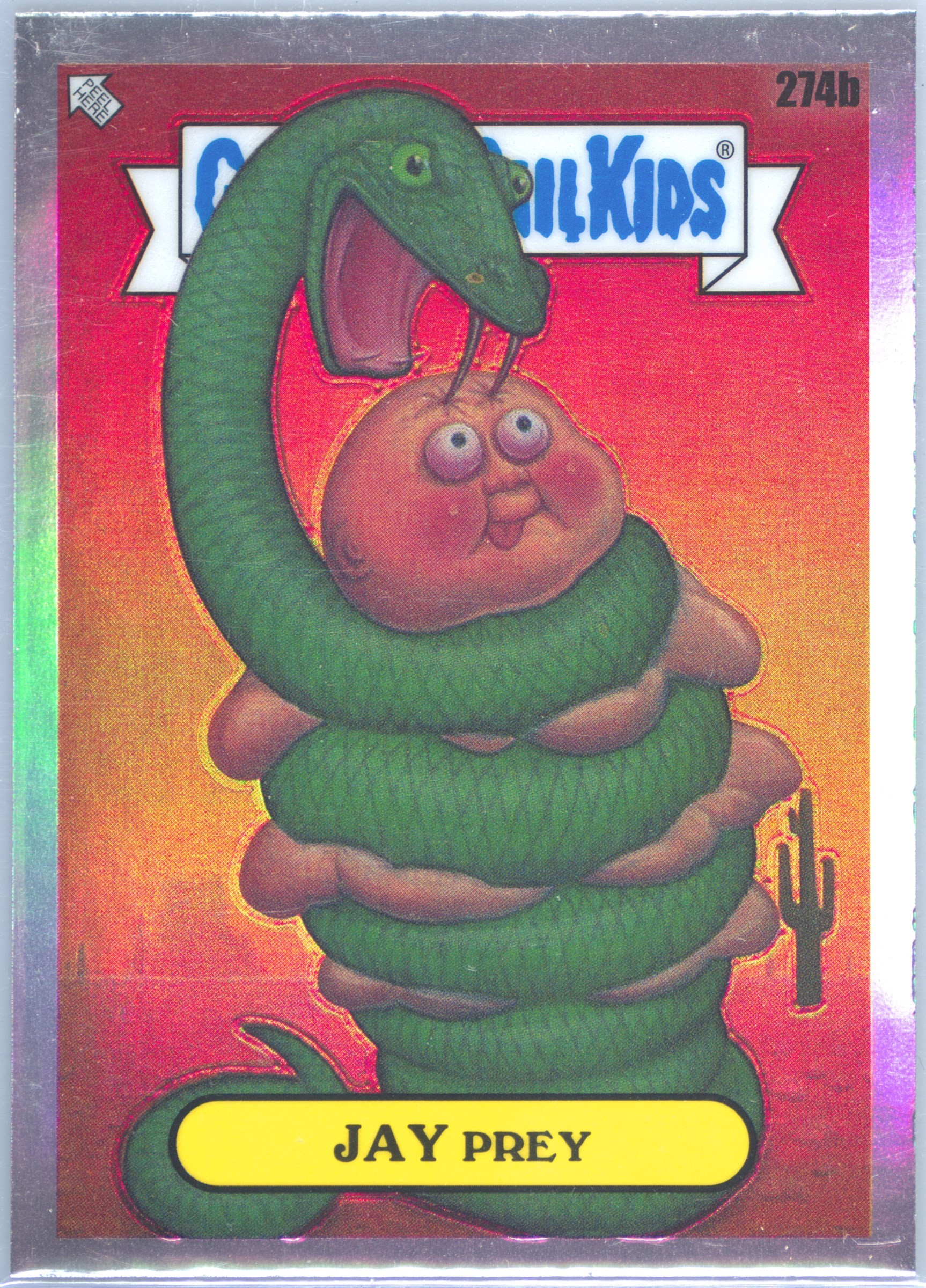 2024 Topps Chrome Garbage Pail Kids Original Series 7 Refractor #274b Jay Prey front