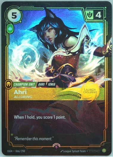 Ahri Riftbound Tft Auction Prices Realized Tcg Cards 2025 RIFTBOUND: LEAGUE OF LEGENDS ...