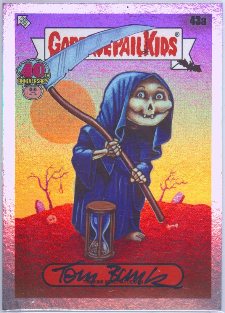 Tom Bunk #43A PSA 9 Garbage Pail Kids card front