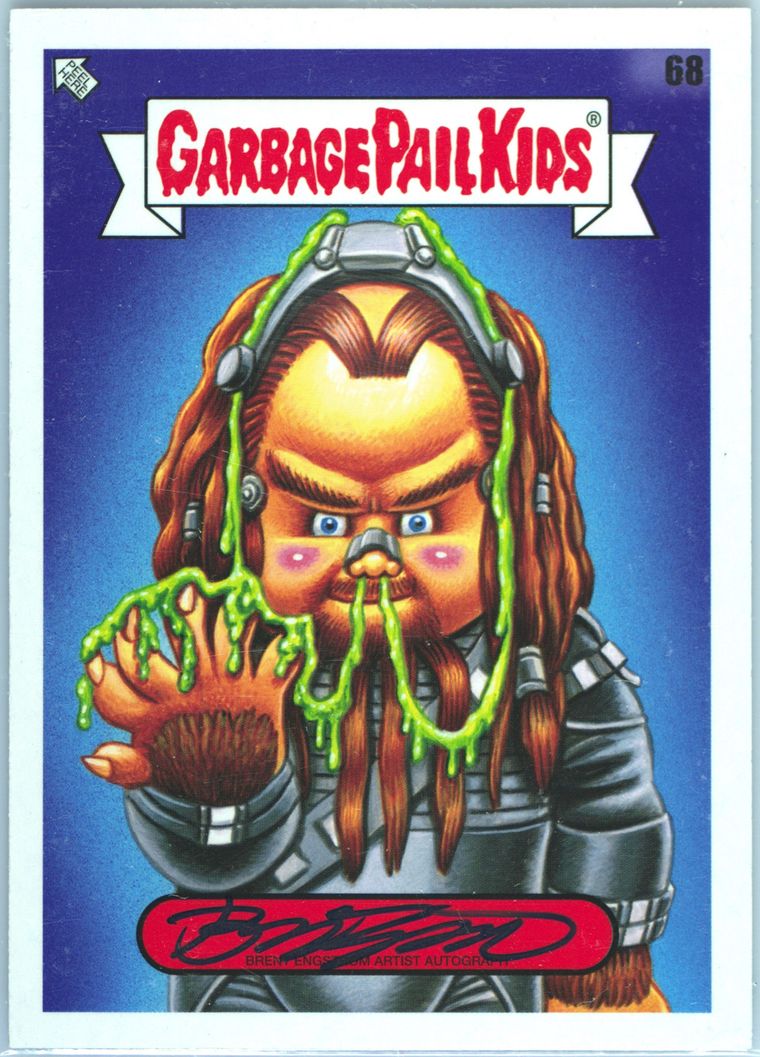 2023 Topps Garbage Pail Kids Intergoolactic Mayhem Artist Autographs #68 Brent Engstrom front