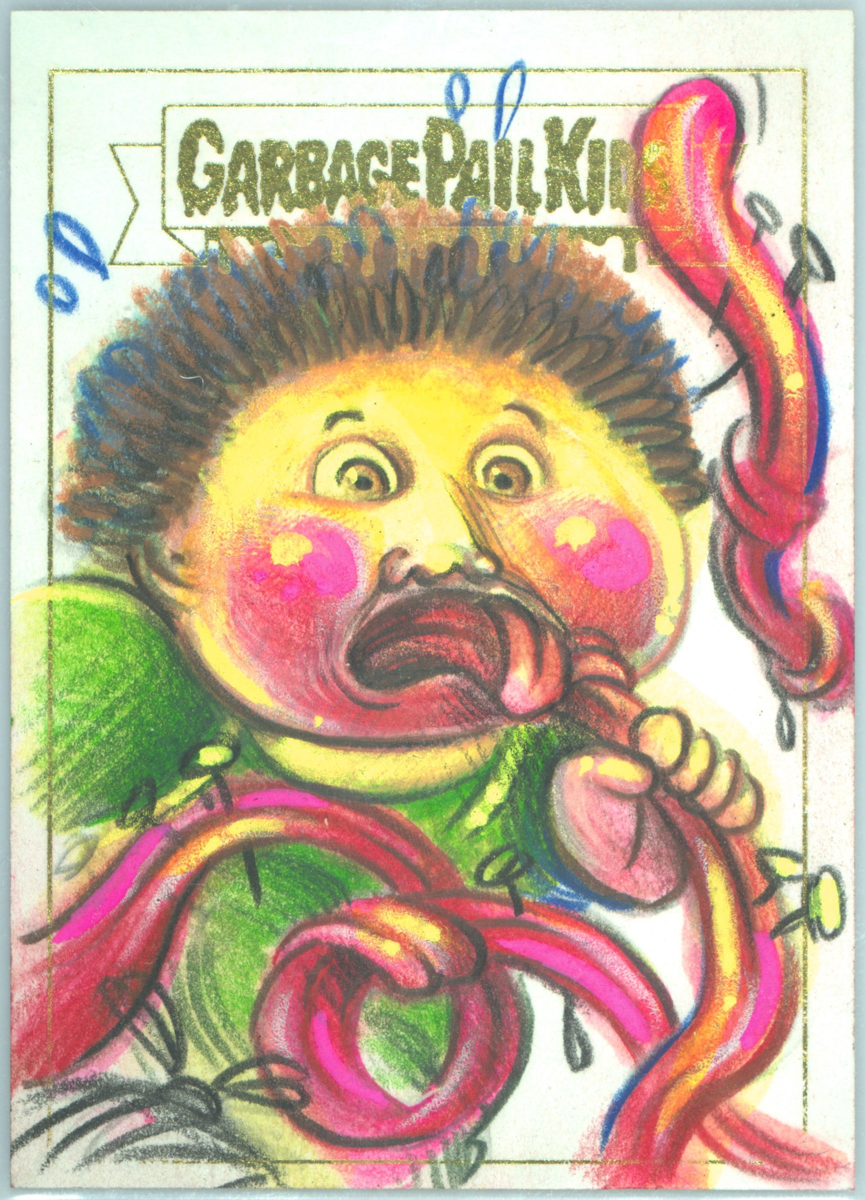 2024-2025 Topps Garbage Pail Kids Sketch Card Greg Treize front