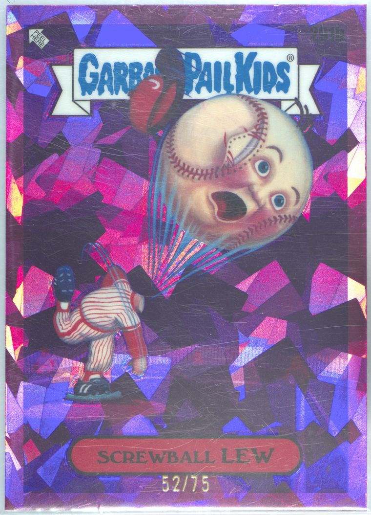 2024 Topps Garbage Pail Kids Sapphire Edition Fuchsia #291b Screwball Lew front