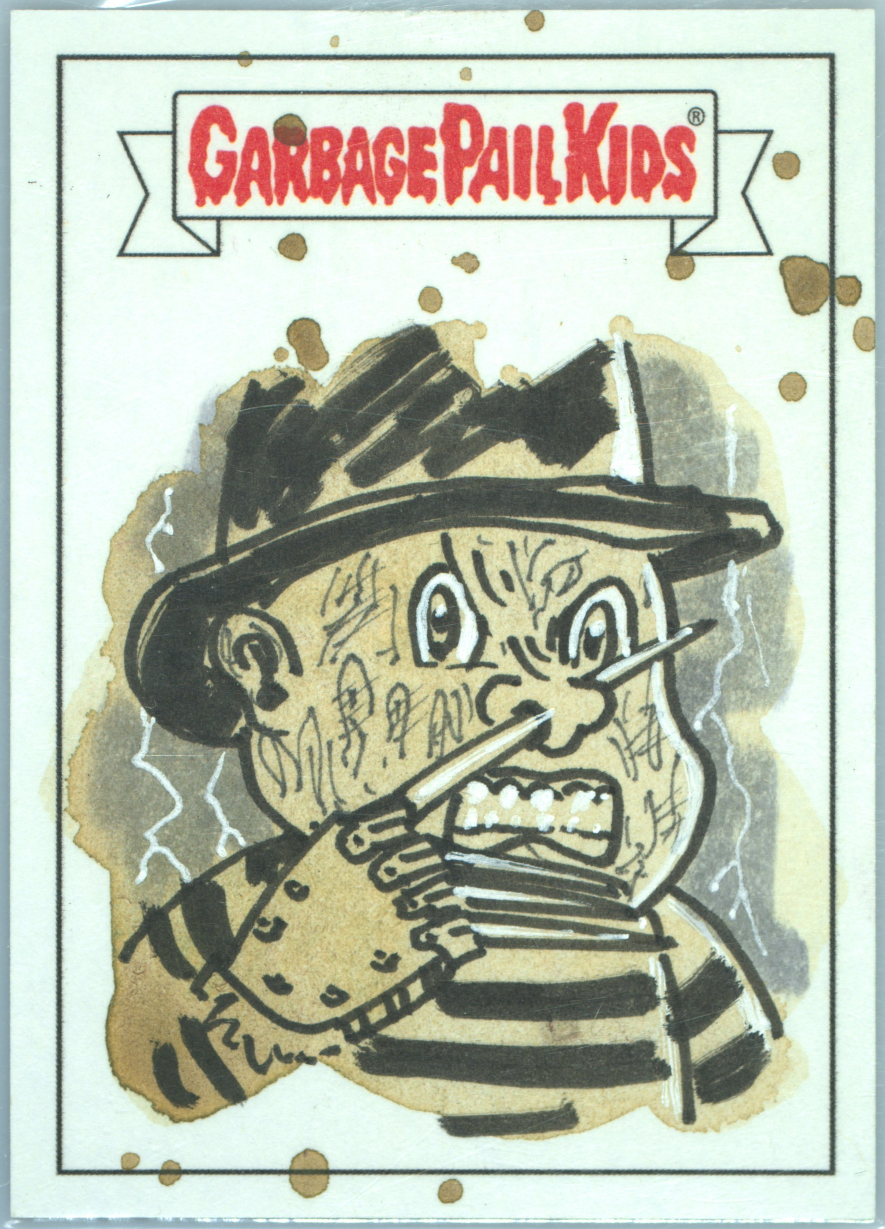2024-2025 Topps Garbage Pail Kids Sketch Card Debjit Kar front