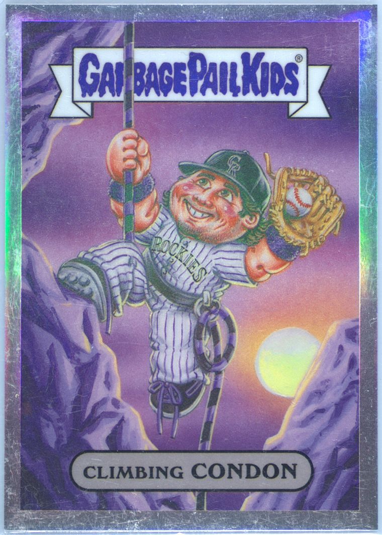 2024 Topps Bowman Chrome Bowman Garbage Pail Kids #BGP-19 Charlie Condon Climbing Condon front
