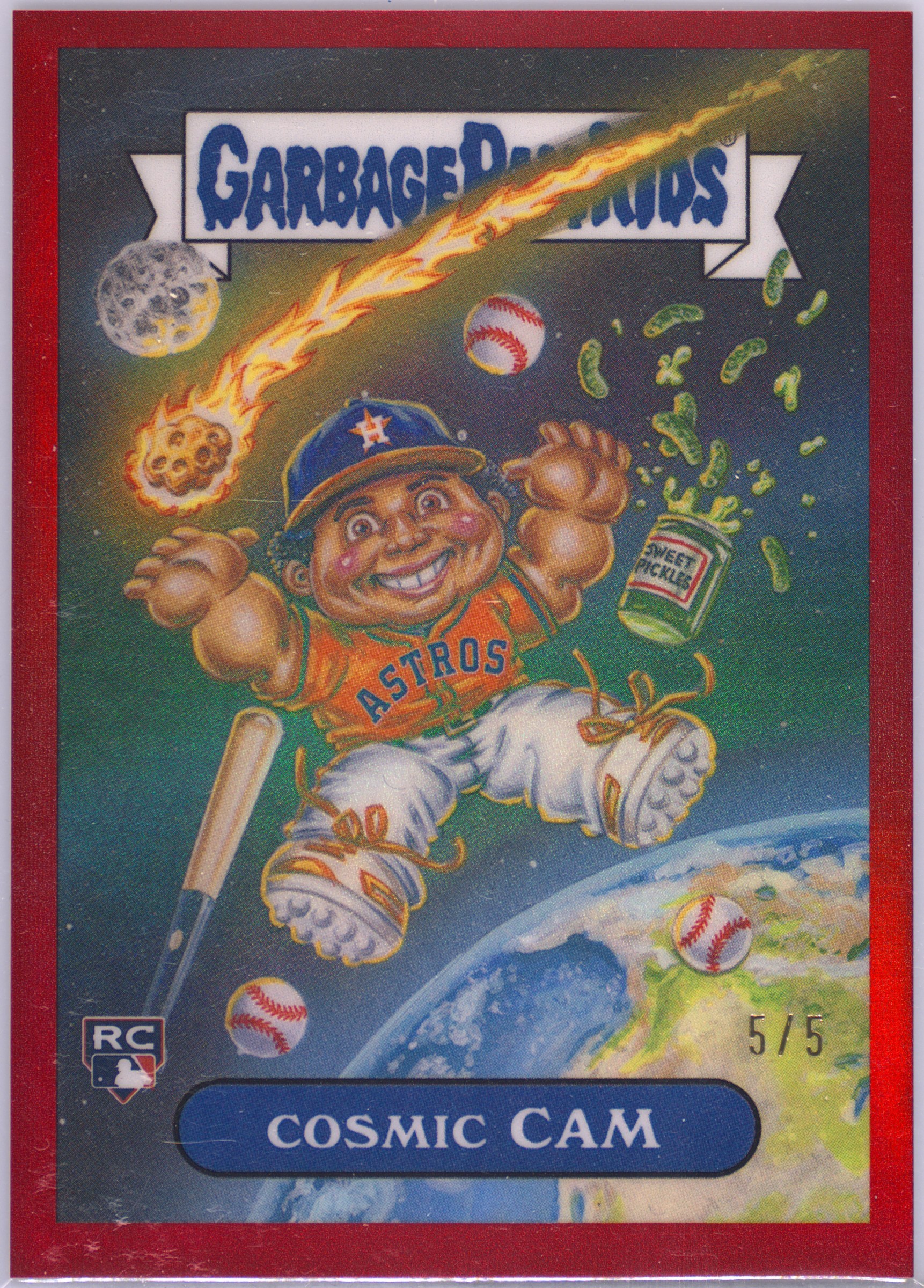 2025 Topps Bowman Chrome Bowman GPK Red Refractor #bgp-11 Cam Smith Cosmic Cam front