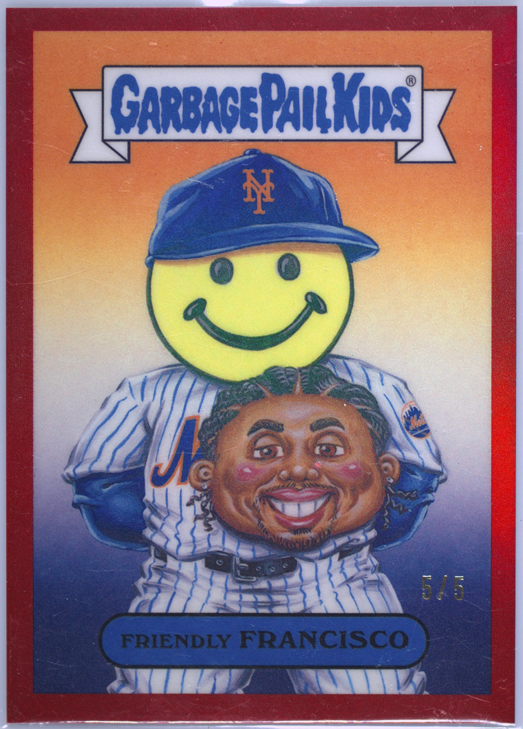 2025 Topps Bowman Chrome Bowman GPK Red Refractor #bgp-29 Francisco Lindor Friendly Francisco front