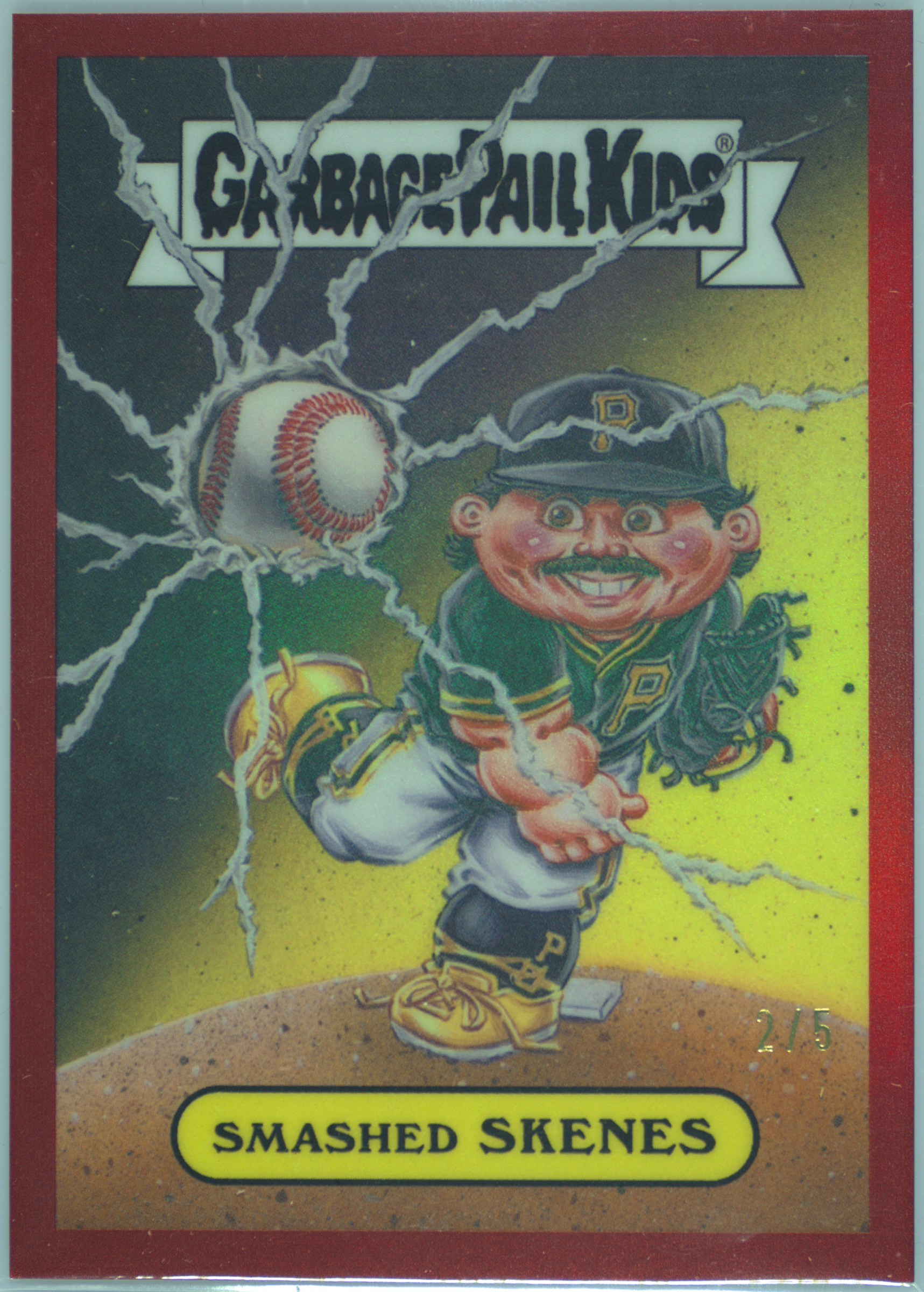 2025 Bowman Chrome Bowman Gpk Paul Skenes Smashed Skenes — Red Refractor PSA 10