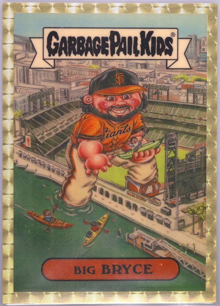 Bryce Eldridge Big Bryce #BGP-40 Superfractor 1/1 PSA 10 Garbage Pail Kids card front