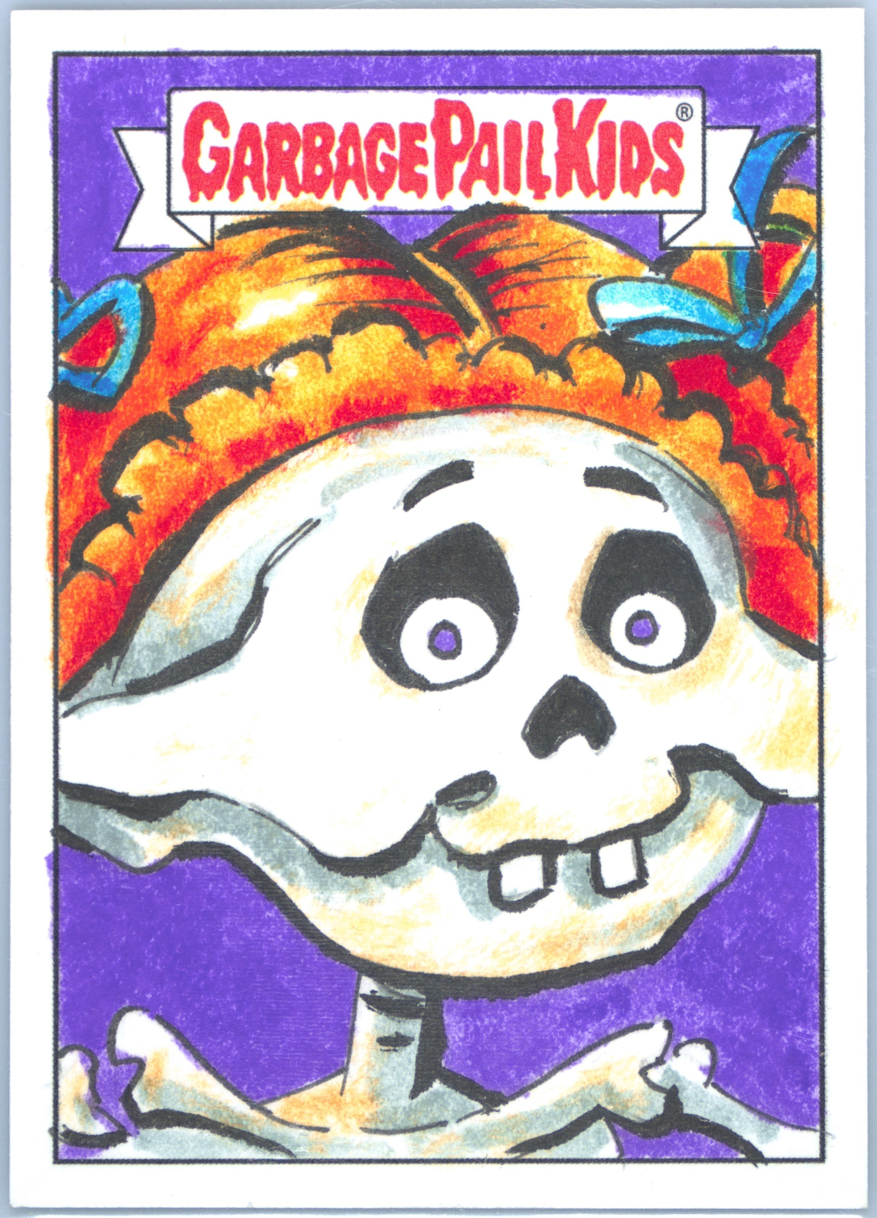 2024-2025 Topps Garbage Pail Kids Sketch Card Dan Contois front