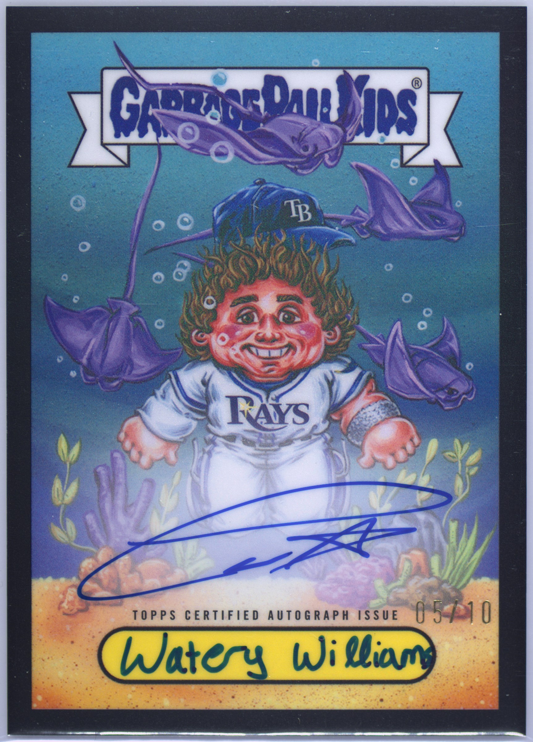 2025 Topps Bowman Chrome Bowman GPK Autographs #bgp-cw Carson Williams, Watery Williams front